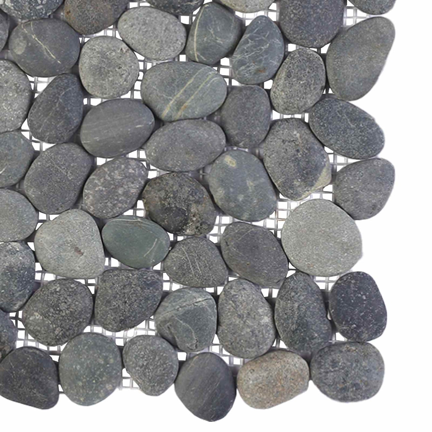 Kieselplatten Grau 30 x 30 cm Flusskiesel
