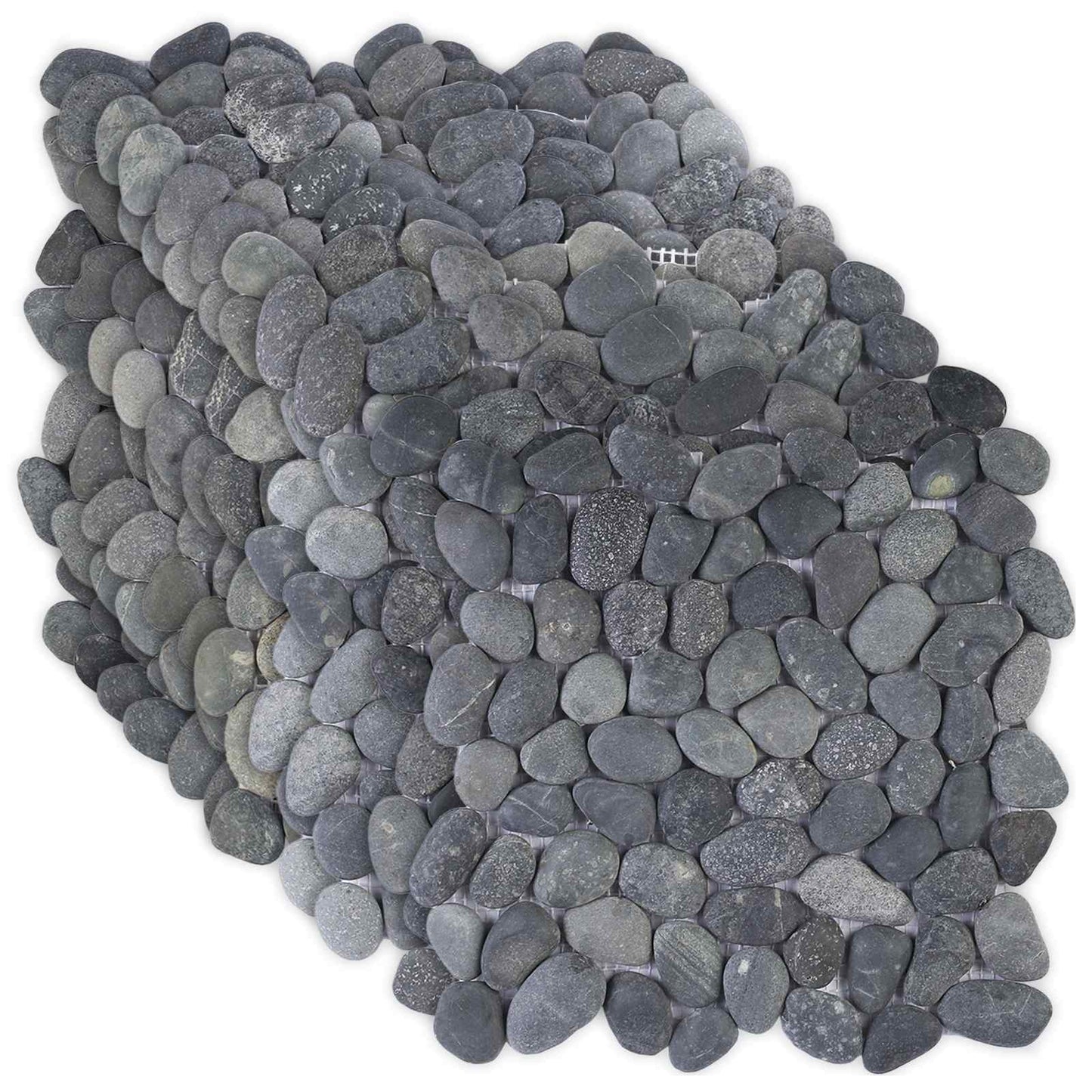 Kieselplatten Grau 30 x 30 cm Flusskiesel