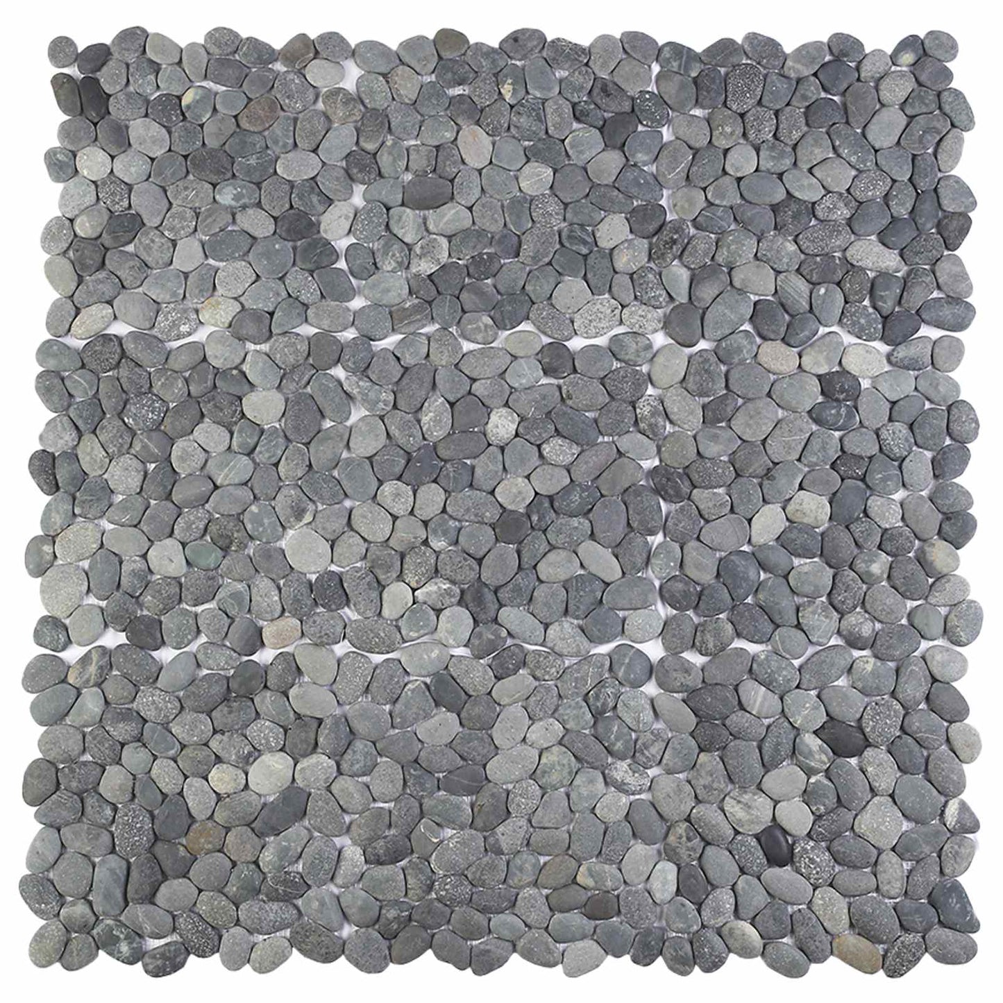 Kieselplatten Grau 30 x 30 cm Flusskiesel