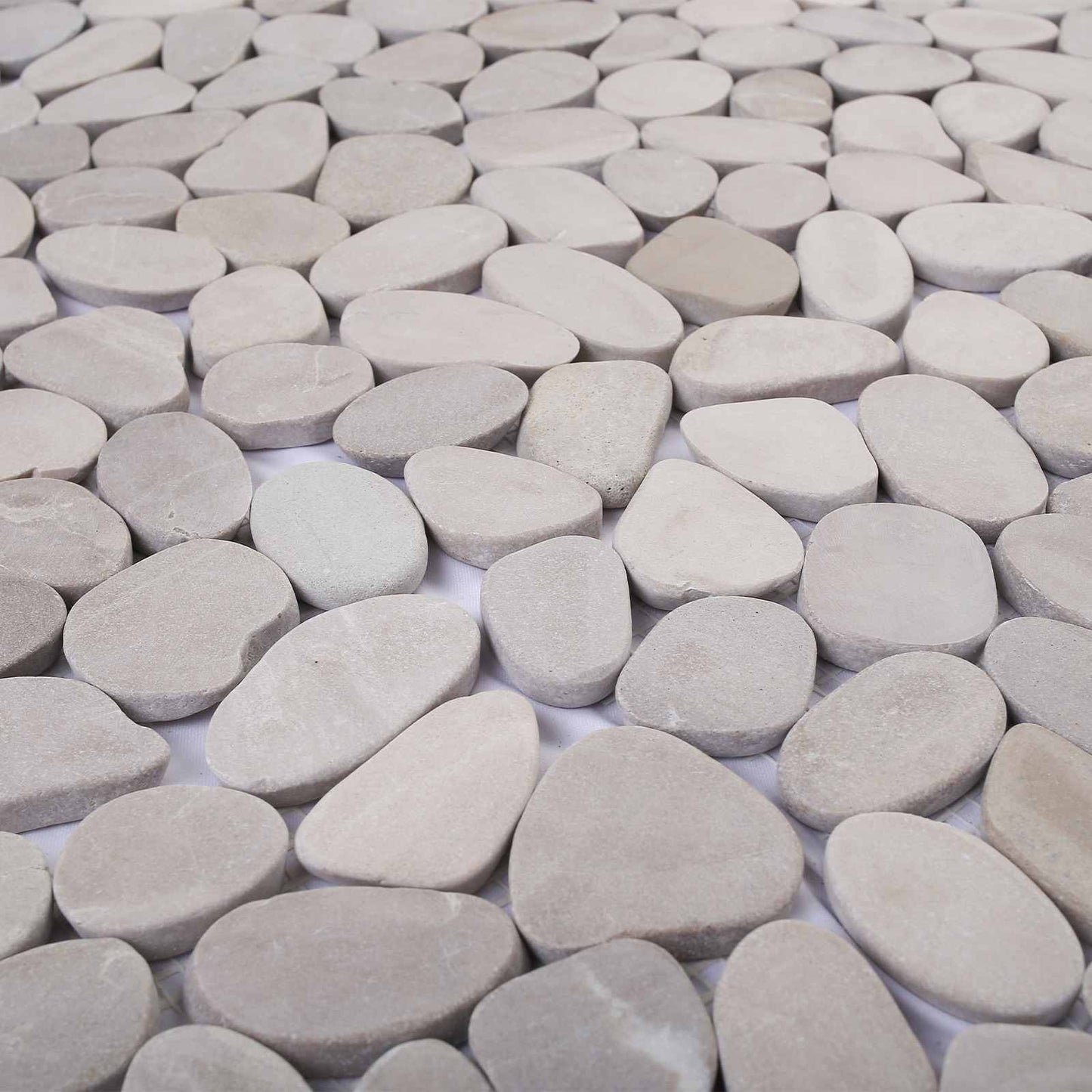 Kieselplatten Taupe 30 x 30 cm Flusskiesel
