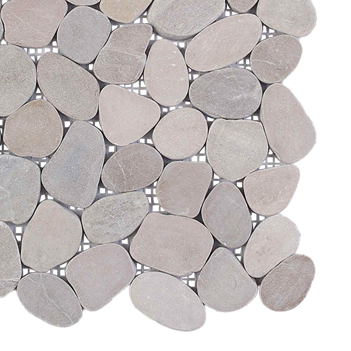 Kieselplatten Taupe 30 x 30 cm Flusskiesel