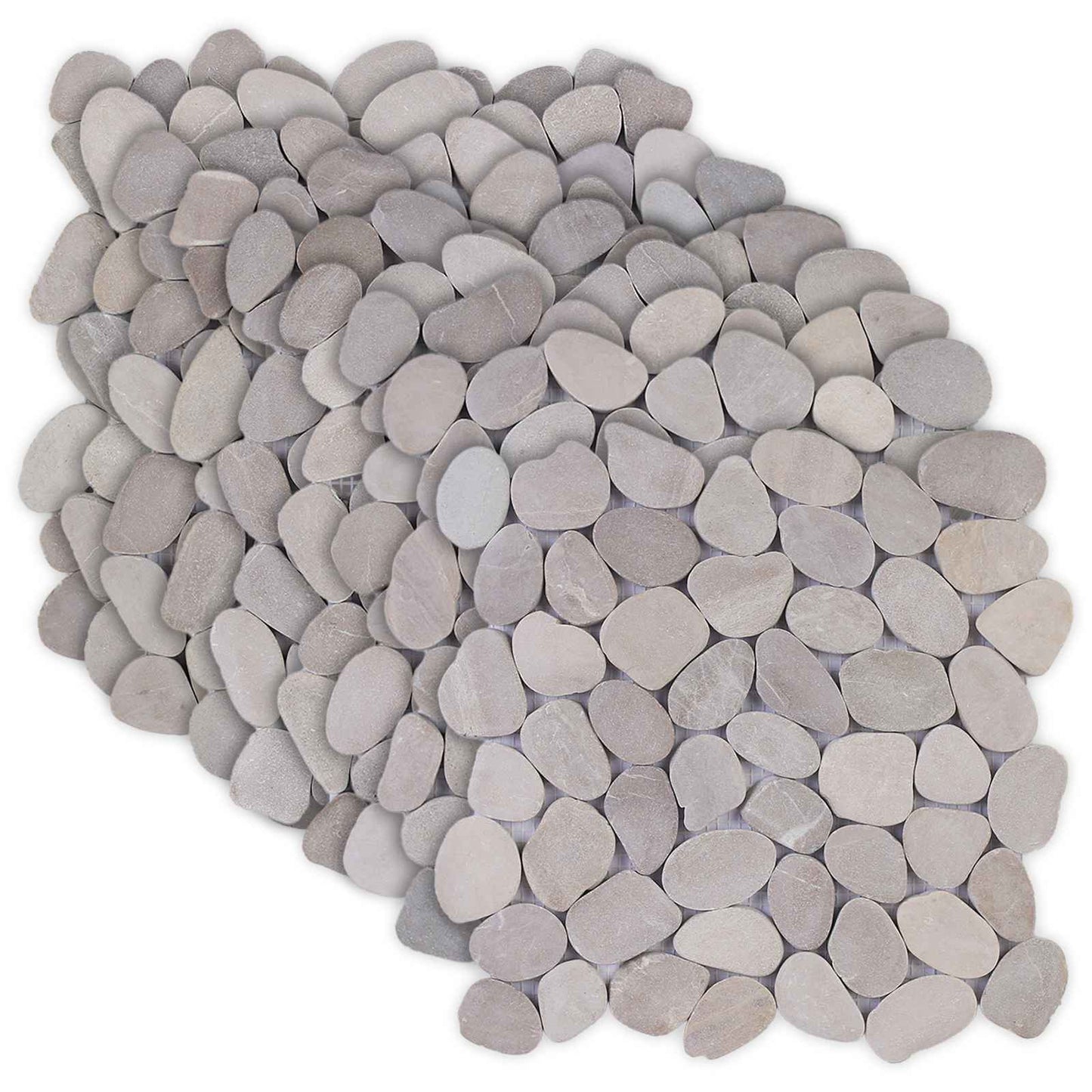 Kieselplatten Taupe 30 x 30 cm Flusskiesel