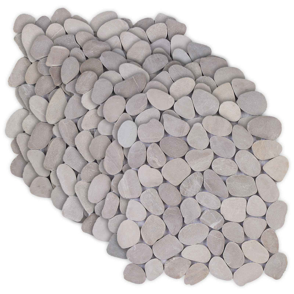 Kieselplatten Taupe 30 x 30 cm Flusskiesel