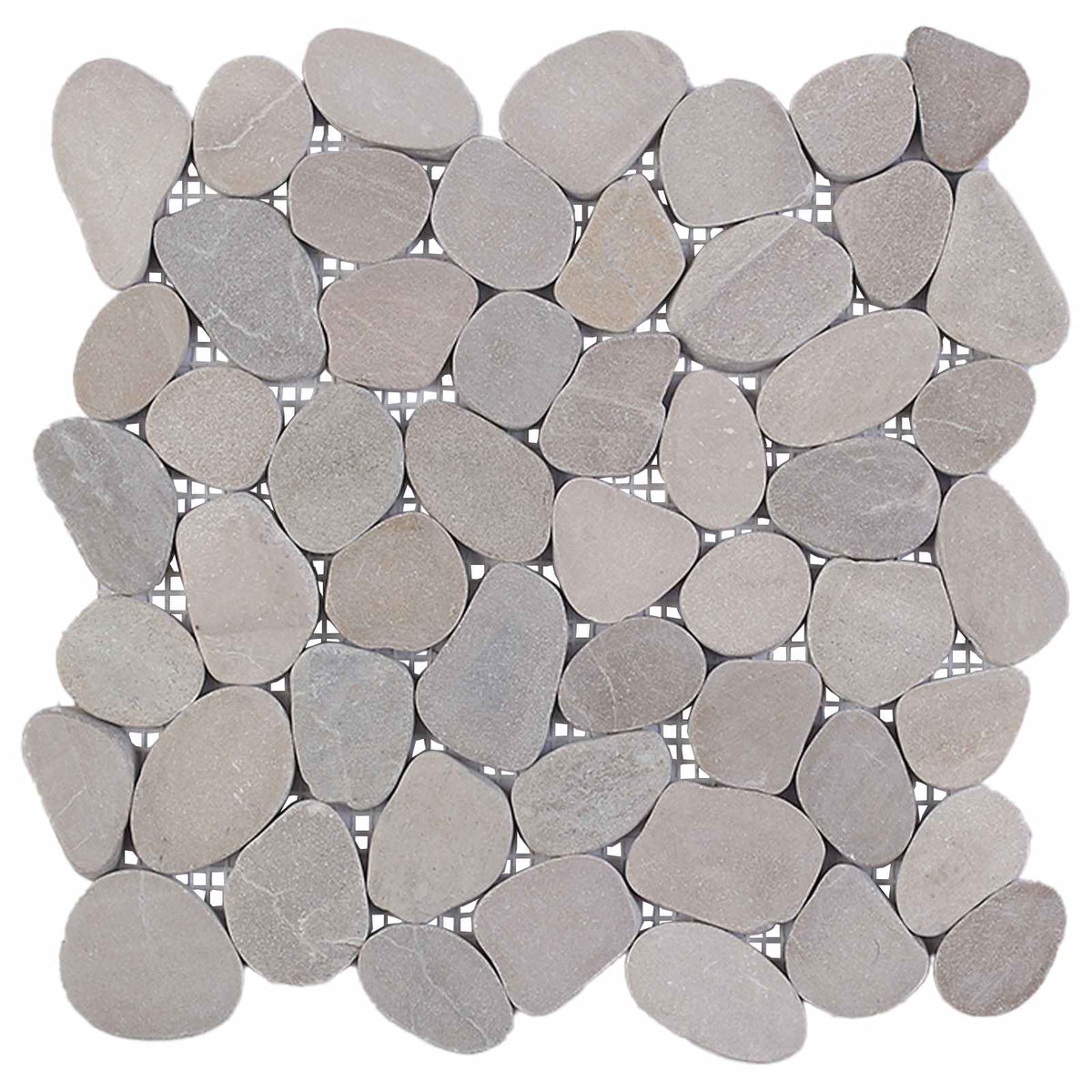 Kieselplatten Taupe 30 x 30 cm Flusskiesel