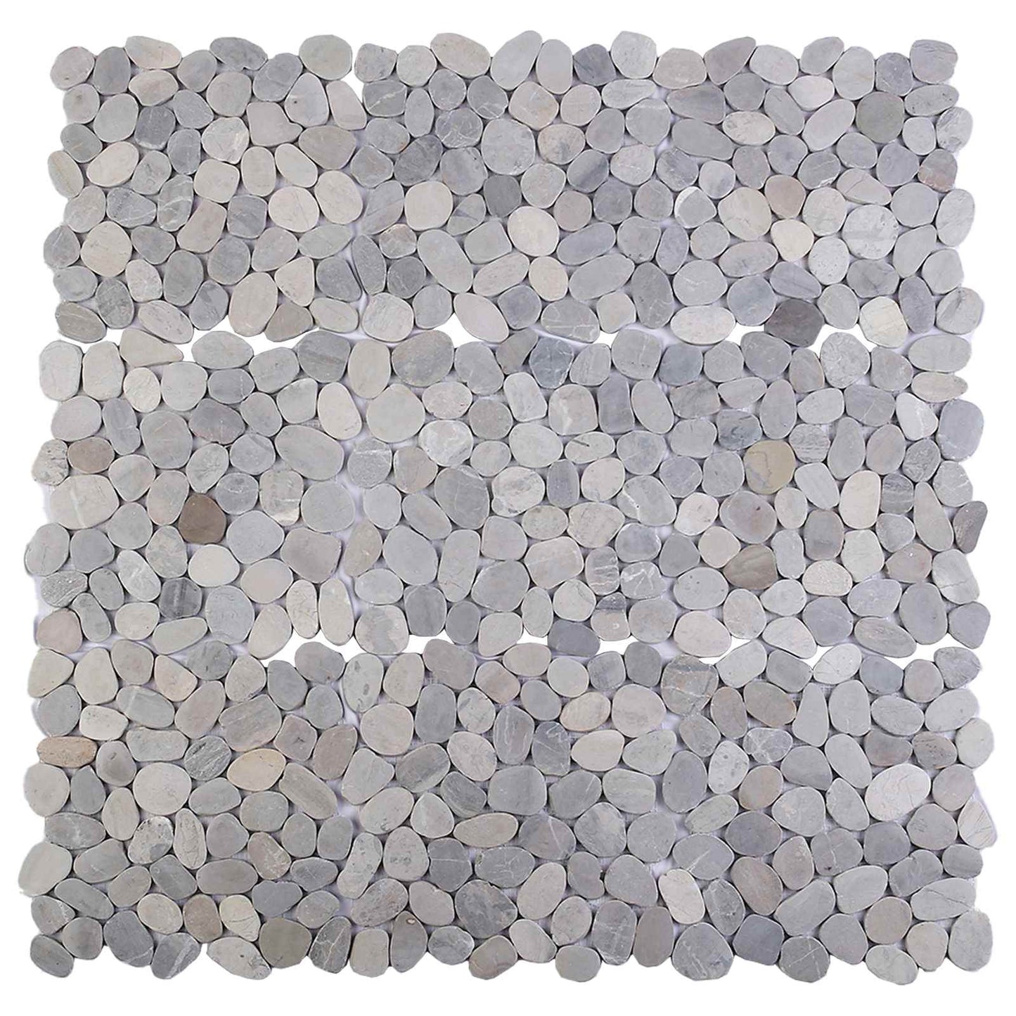 Kieselplatten Grau 30 x 30 cm Flusskiesel