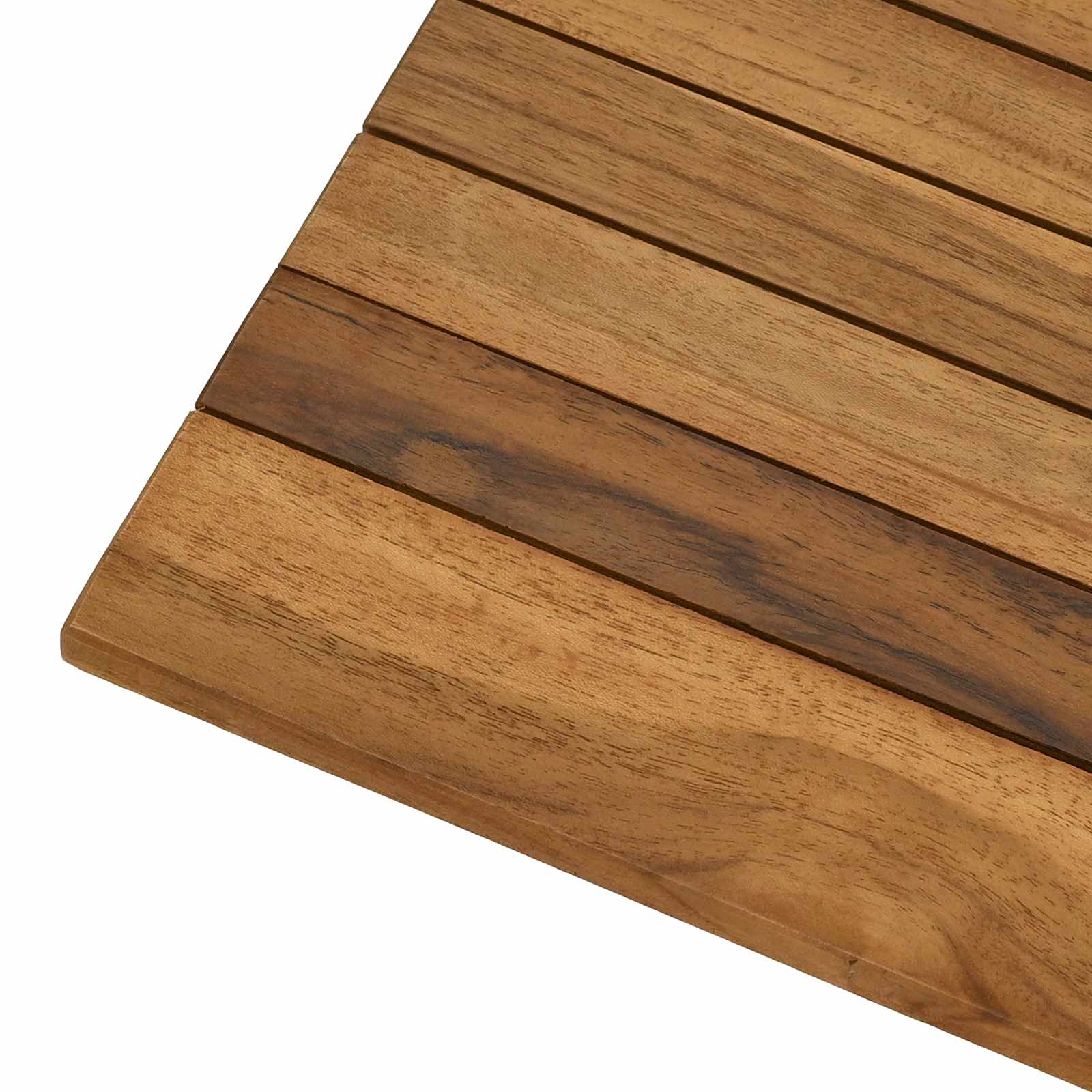 Tischplatte 40 x 40 x 3,5 cm Quadratisch Massives Teakholz