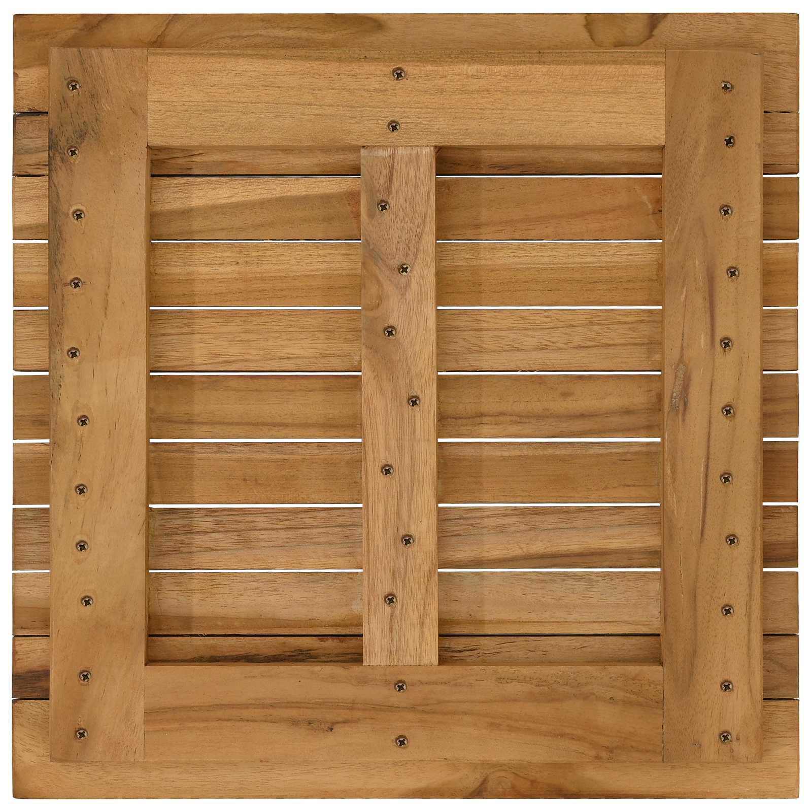 Tischplatte 40 x 40 x 3,5 cm Quadratisch Massives Teakholz