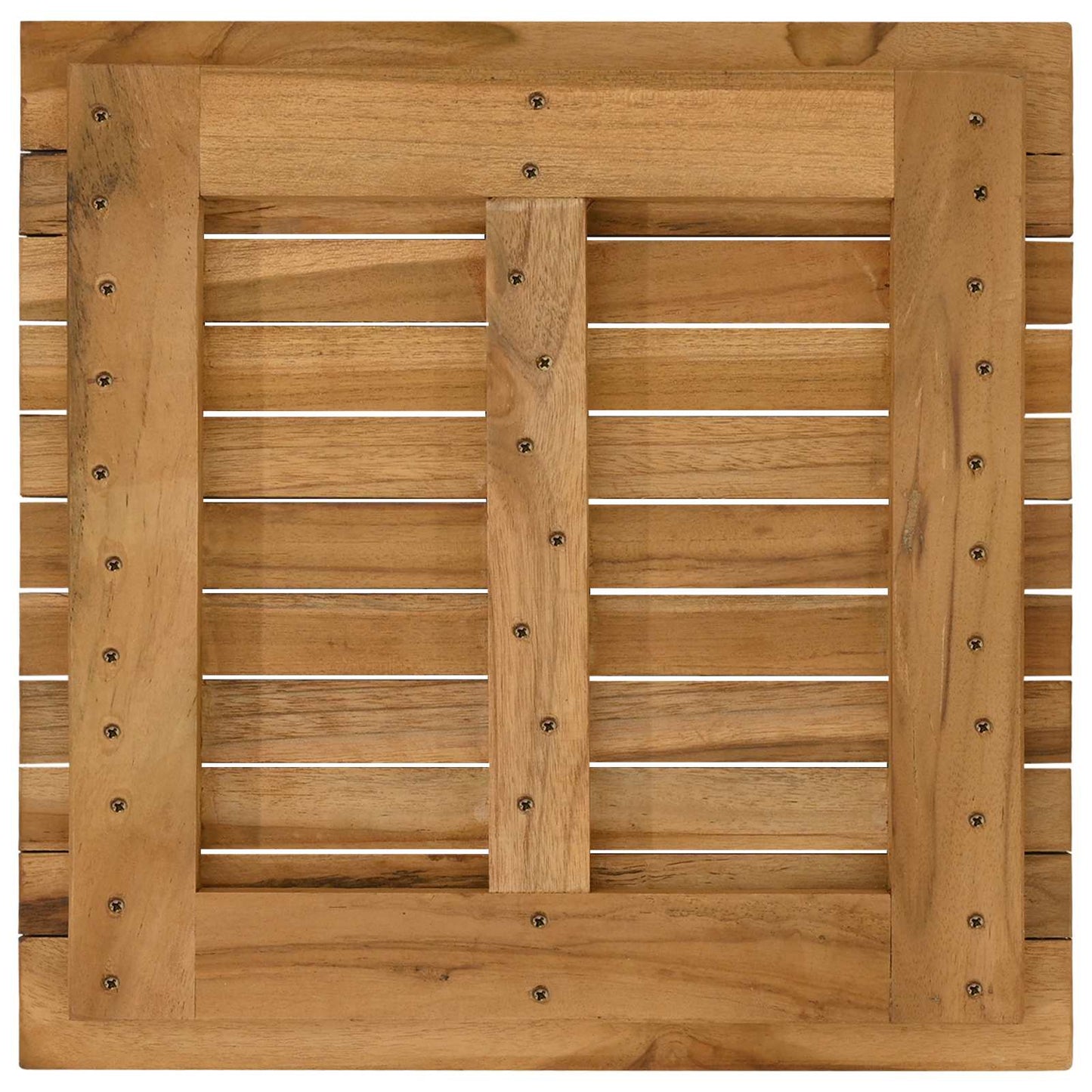 Tischplatte 50 x 50 x 3,5 cm Quadratisch Massives Teakholz
