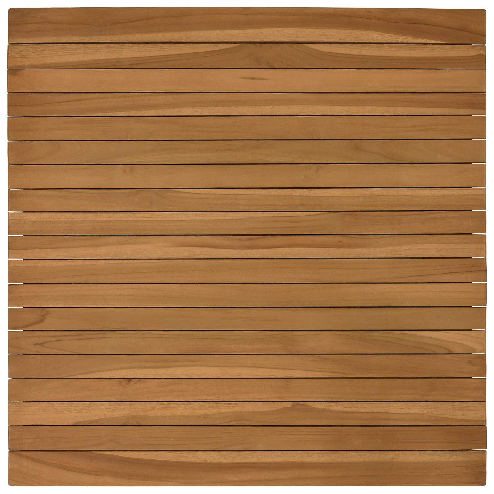 Tischplatte 70 x 70 x 3,5 cm Quadratisch Massives Teakholz