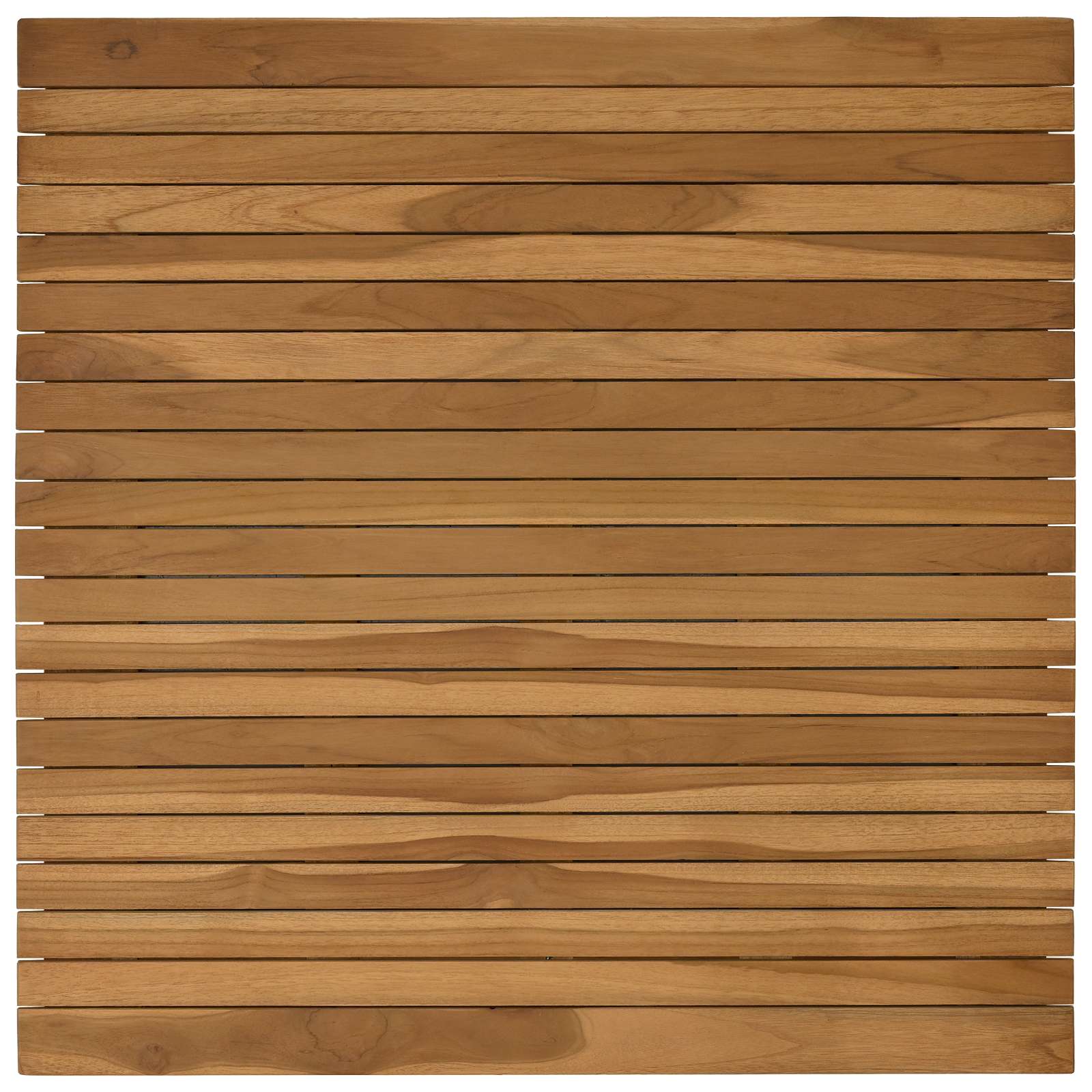 Tischplatte 80 x 80 x 3,5 cm Quadratisch Massives Teakholz