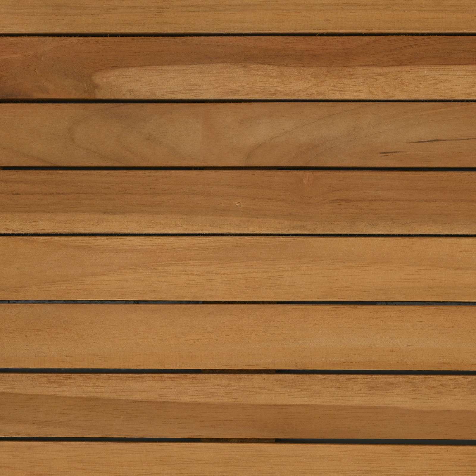 Tischplatte Ø 90 x 3,5 Rund Massives Teakholz Natur