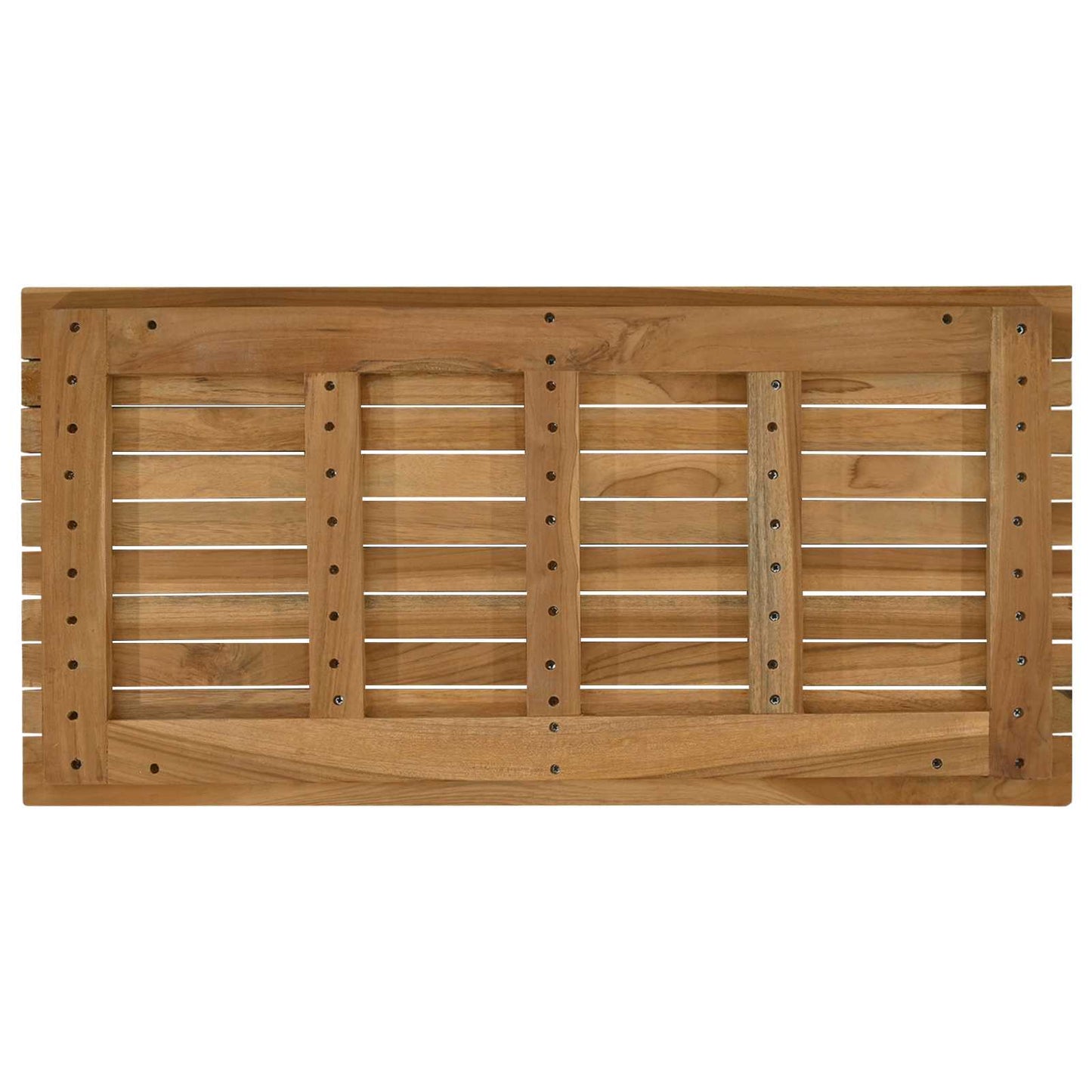 Tischplatte 80 x 40 x 3,5 cm Rechtwinklig Massives Teakholz