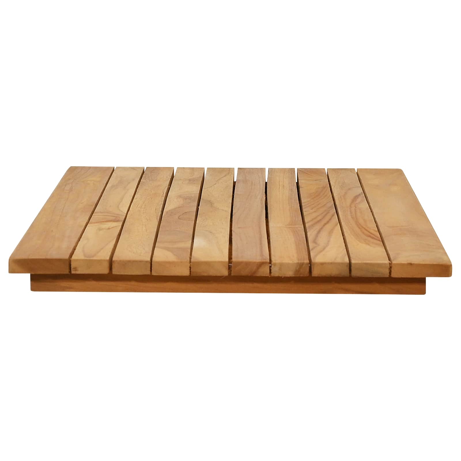 Tischplatte 80 x 40 x 3,5 cm Rechtwinklig Massives Teakholz
