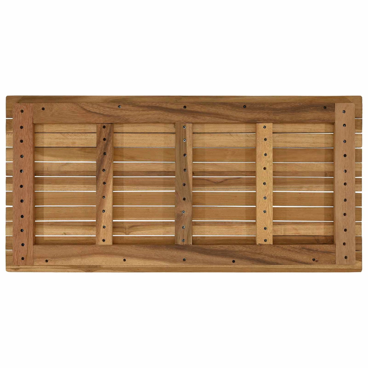 Tischplatte 90 x 45 x 3,5 cm Rechtwinklig Massives Teakholz