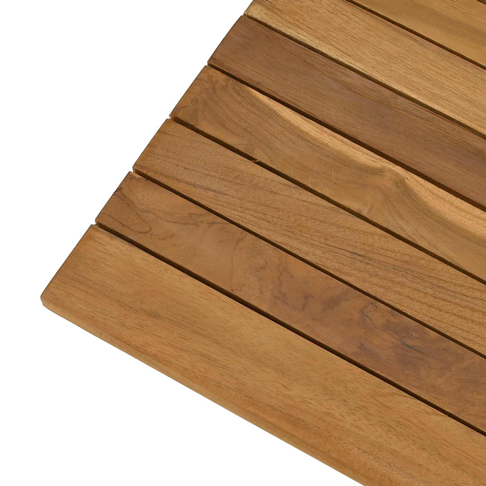 Tischplatte 110 x 55 x 3,5 cm Rechtwinklig Massives Teakholz