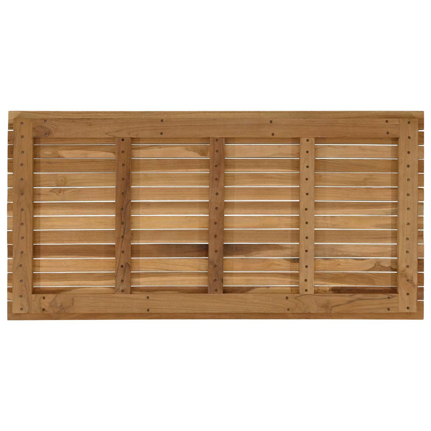 Tischplatte 110 x 55 x 3,5 cm Rechtwinklig Massives Teakholz
