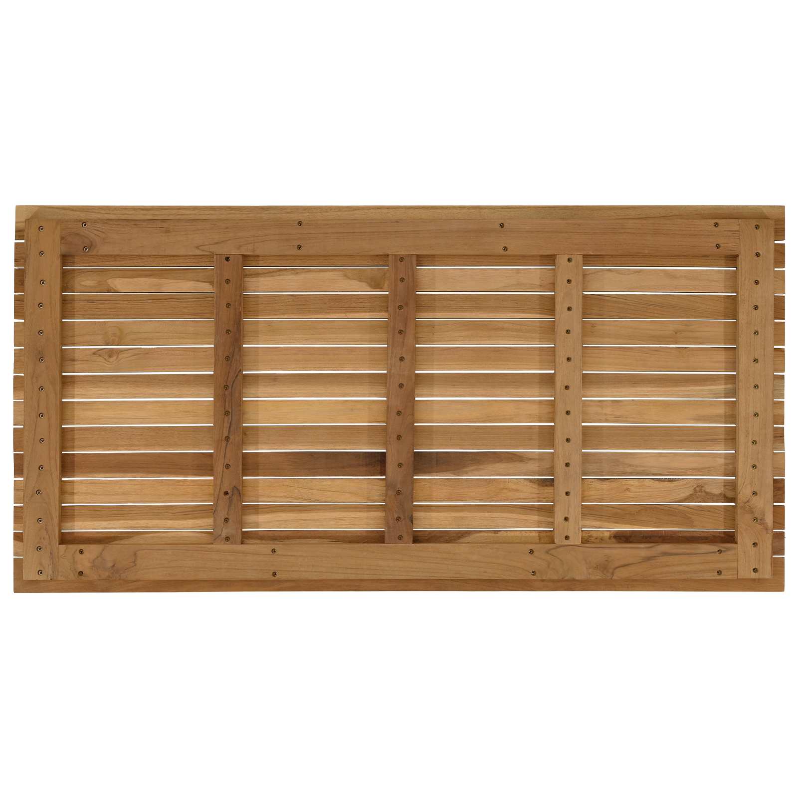 Tischplatte 110 x 55 x 3,5 cm Rechtwinklig Massives Teakholz