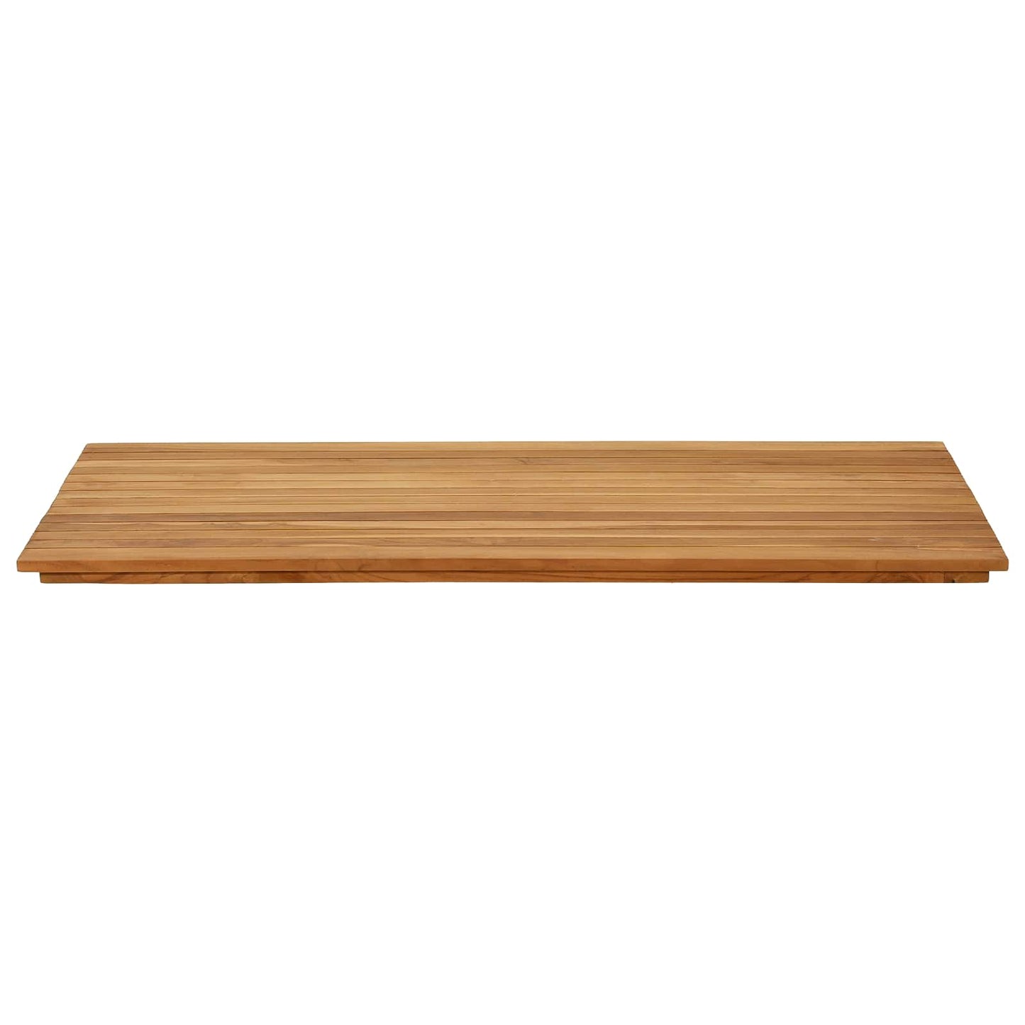 Tischplatte 110 x 55 x 3,5 cm Rechtwinklig Massives Teakholz