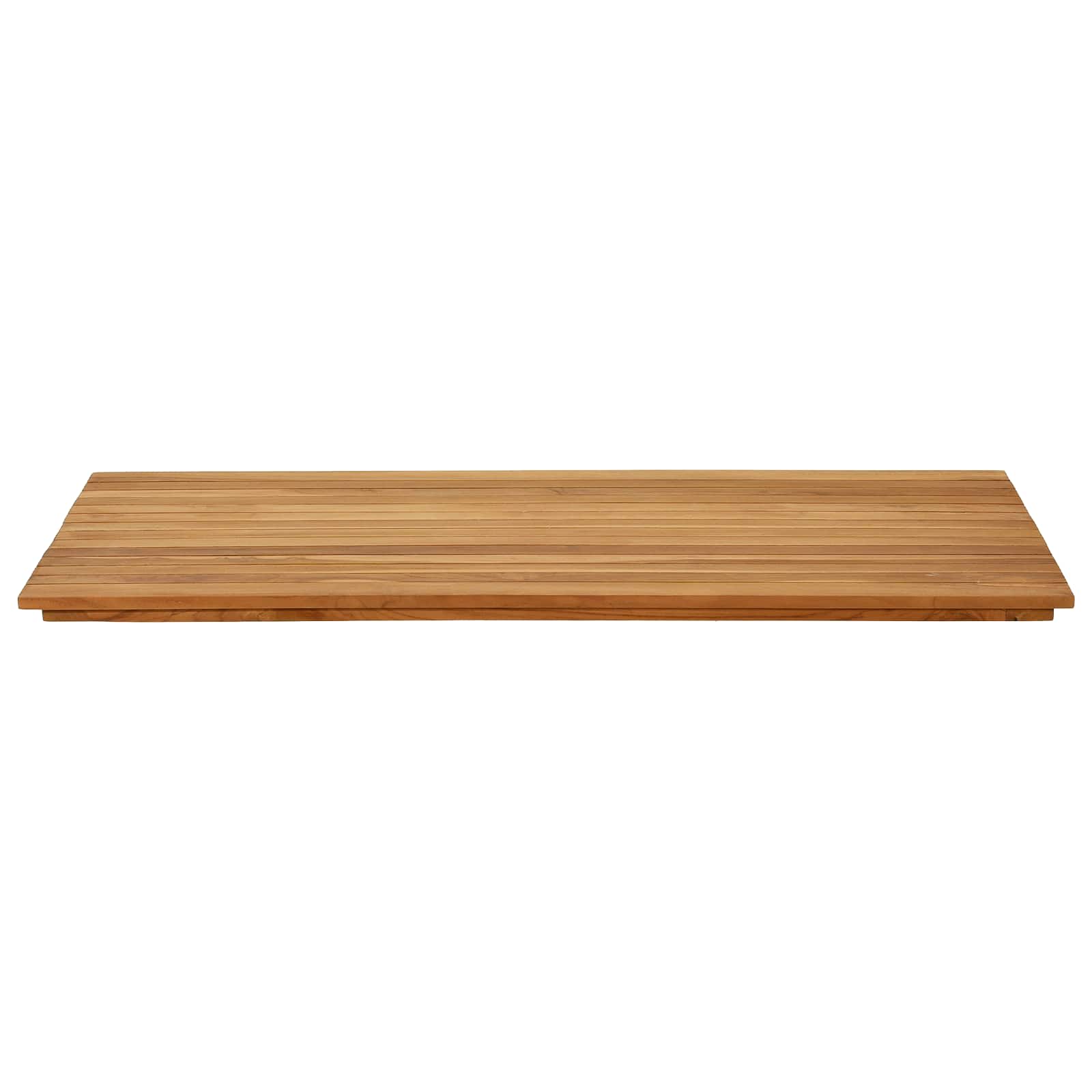 Tischplatte 110 x 55 x 3,5 cm Rechtwinklig Massives Teakholz