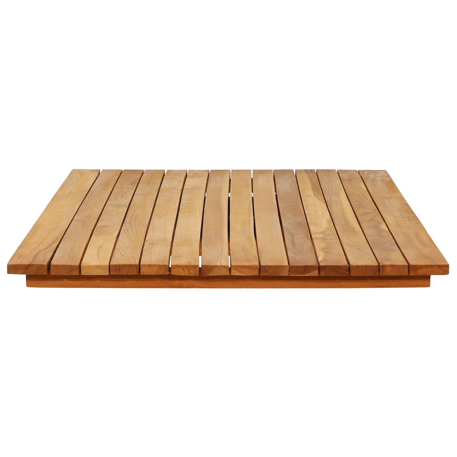 Tischplatte 110 x 55 x 3,5 cm Rechtwinklig Massives Teakholz