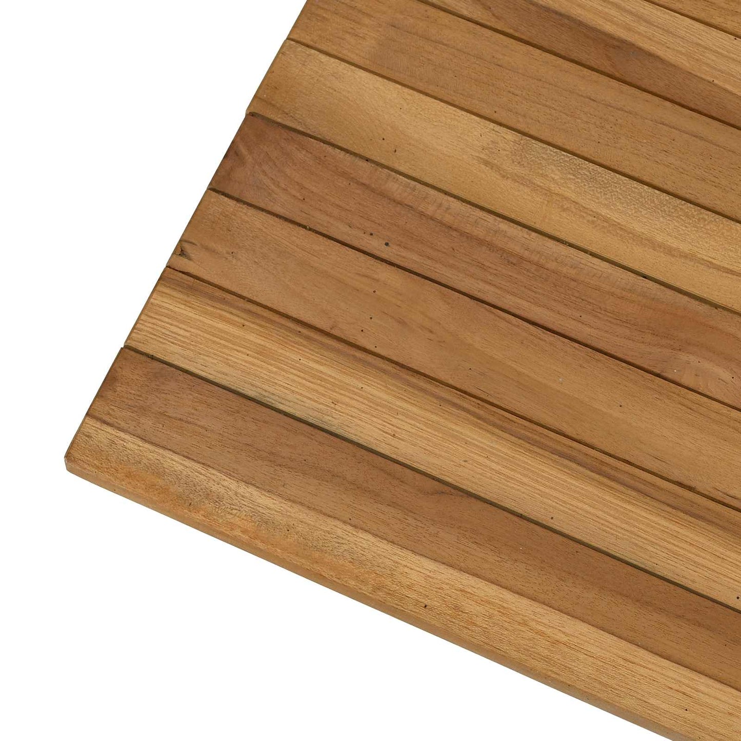 Tischplatte 120 x 70 x 3,5 cm Rechtwinklig Massives Teakholz
