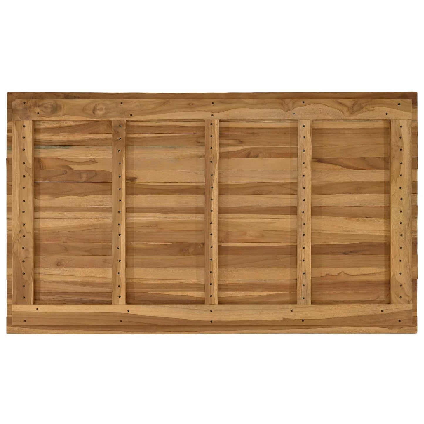 Tischplatte 120 x 70 x 3,5 cm Rechtwinklig Massives Teakholz
