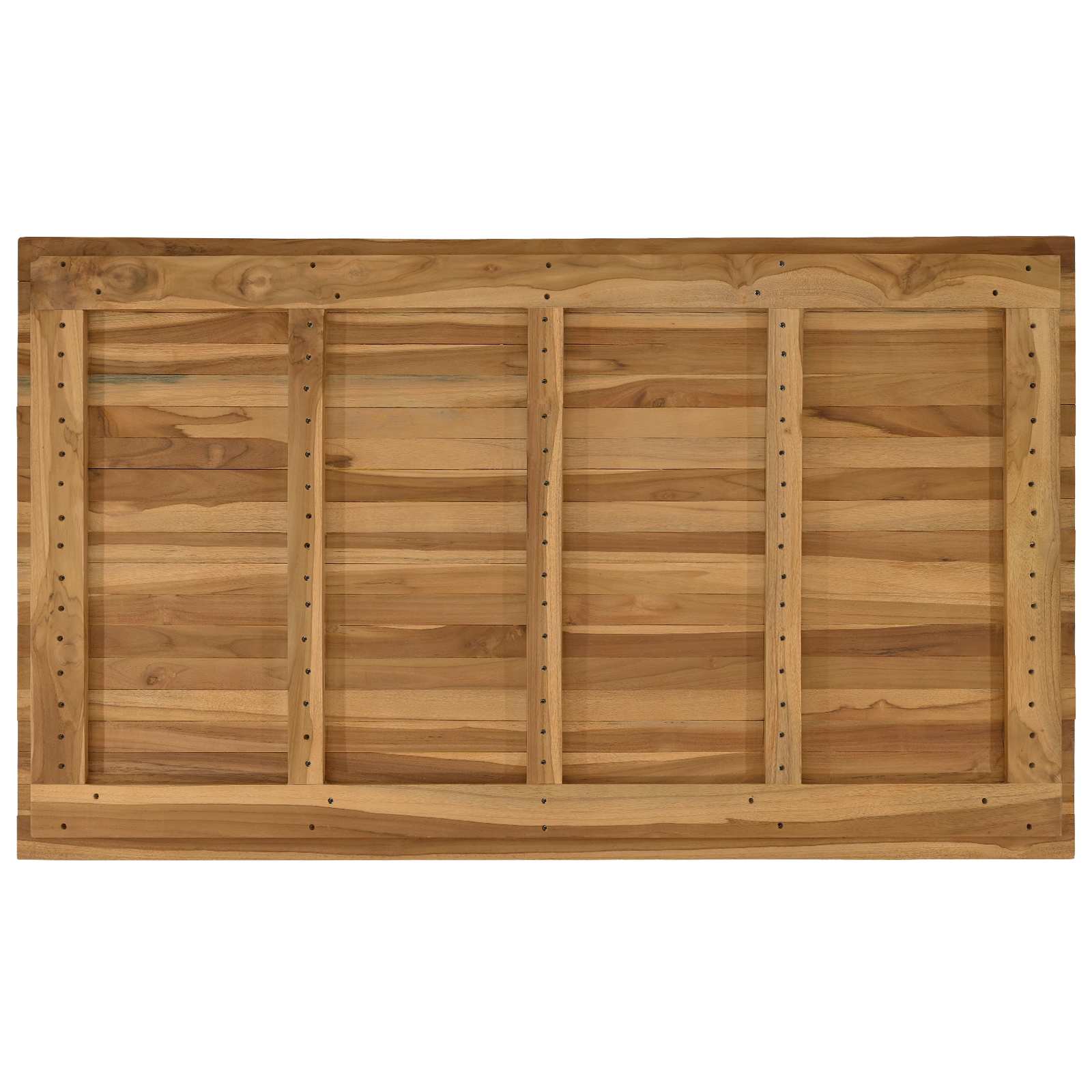 Tischplatte 120 x 70 x 3,5 cm Rechtwinklig Massives Teakholz