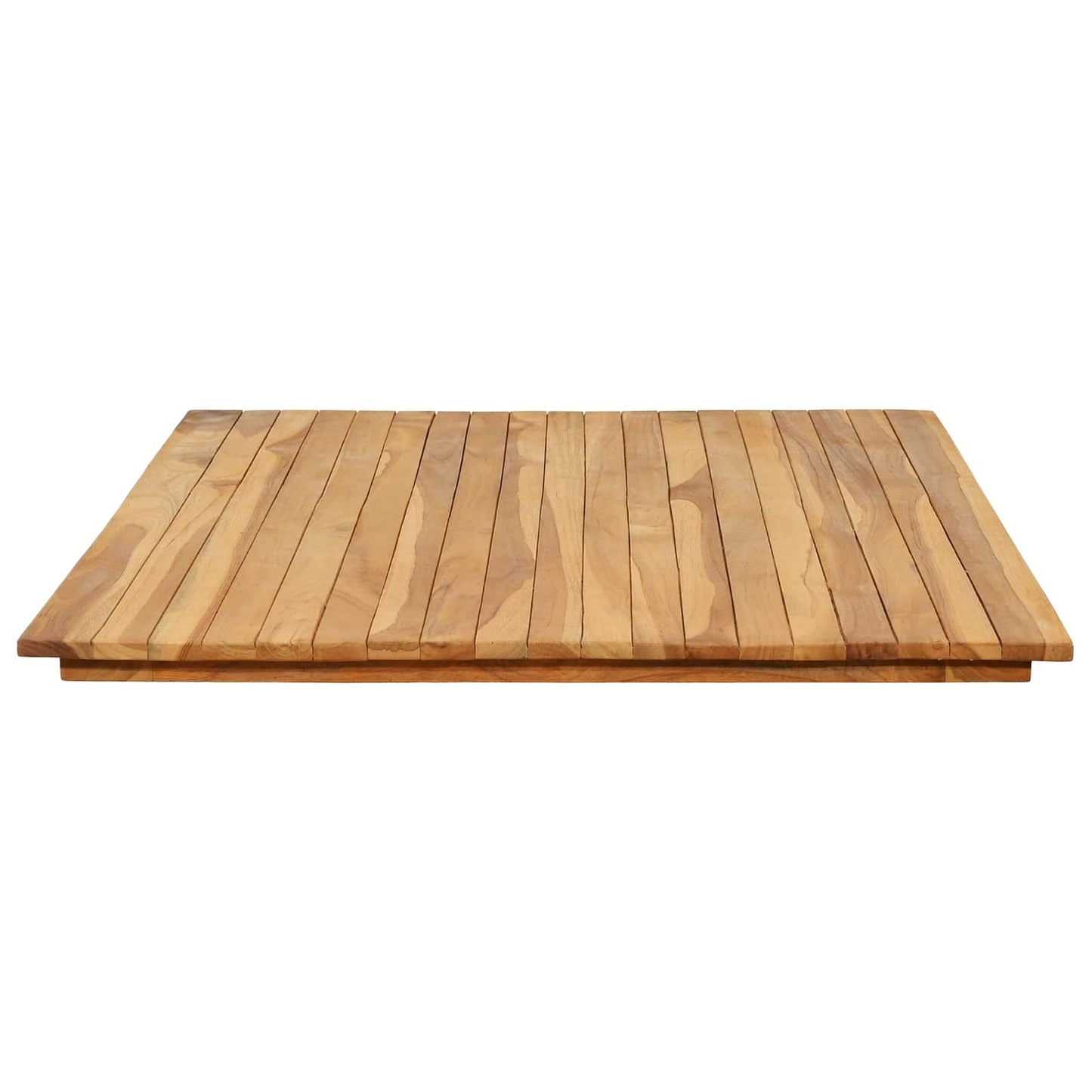 Tischplatte 120 x 70 x 3,5 cm Rechtwinklig Massives Teakholz