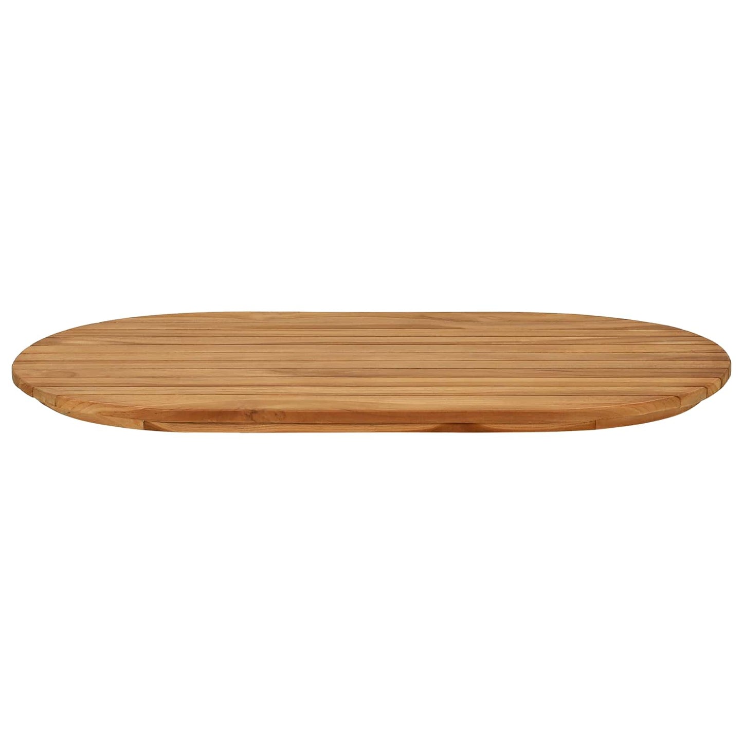 Tischplatte 80 x 40 x 3,5 cm Oval Massives Teakholz Natur