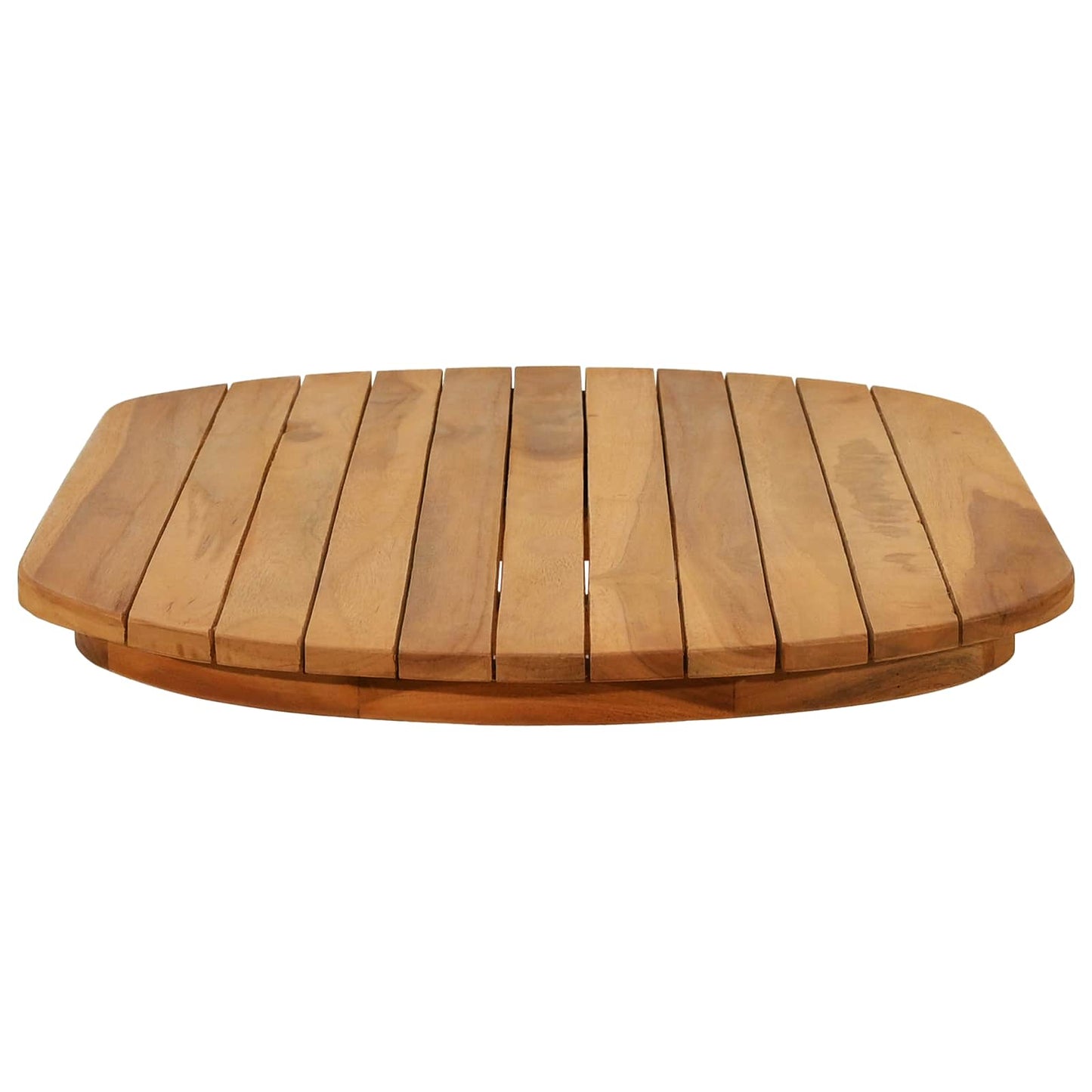 Tischplatte 90 x 45 x 3,5 cm Oval Massives Teakholz Natur