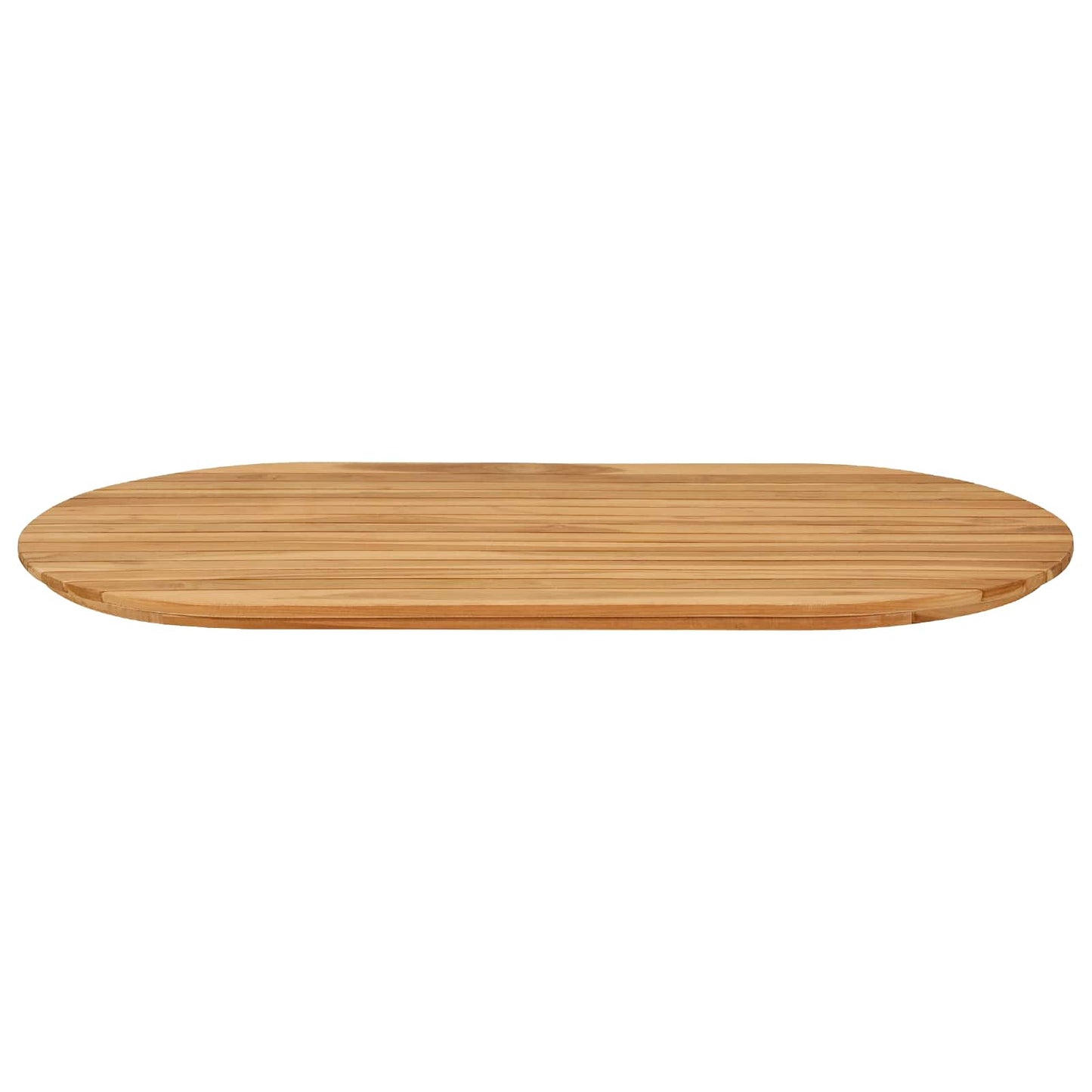 Tischplatte 110 x 55 x 3,5 cm Oval Massives Teakholz Natur