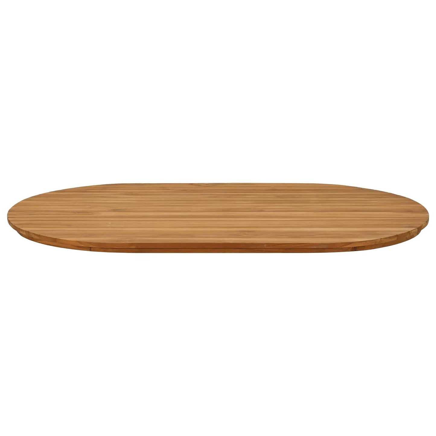 Tischplatte 120 x 70 x 3,5 cm Oval Massives Teakholz Natur