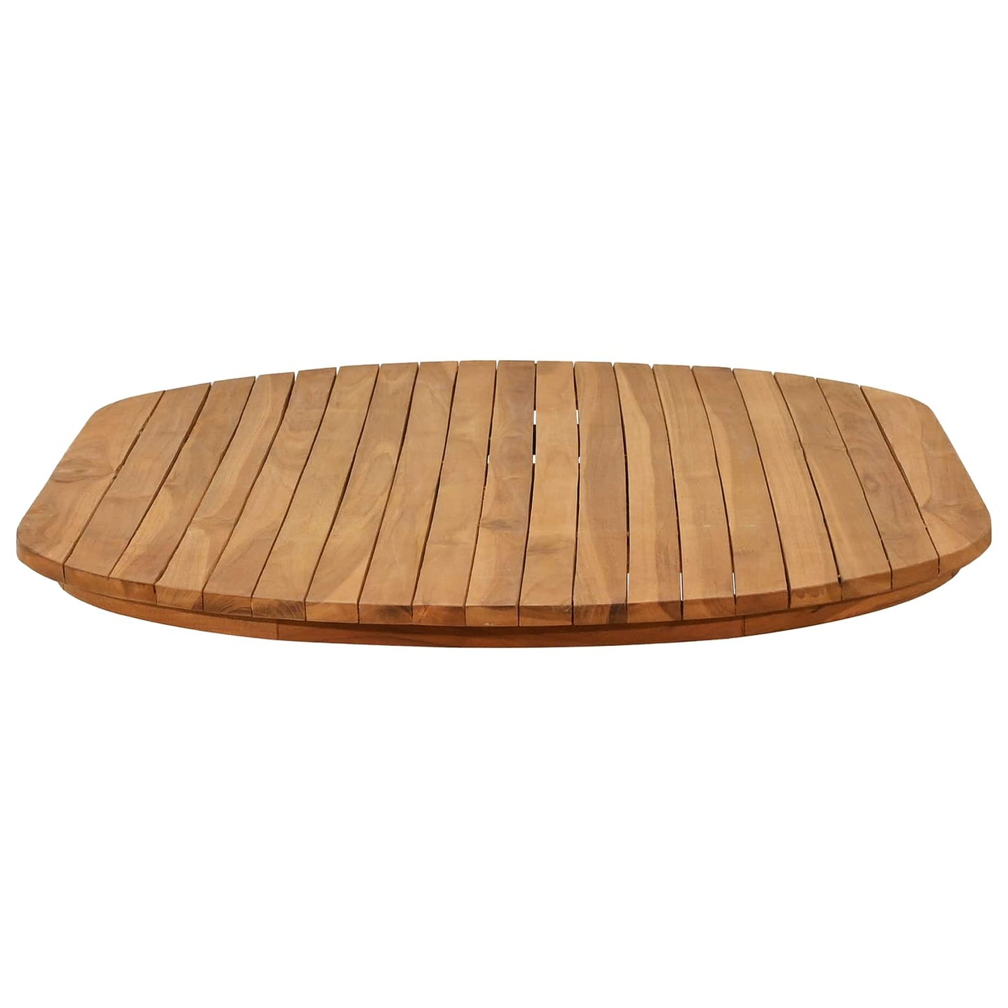 Tischplatte 120 x 70 x 3,5 cm Oval Massives Teakholz Natur