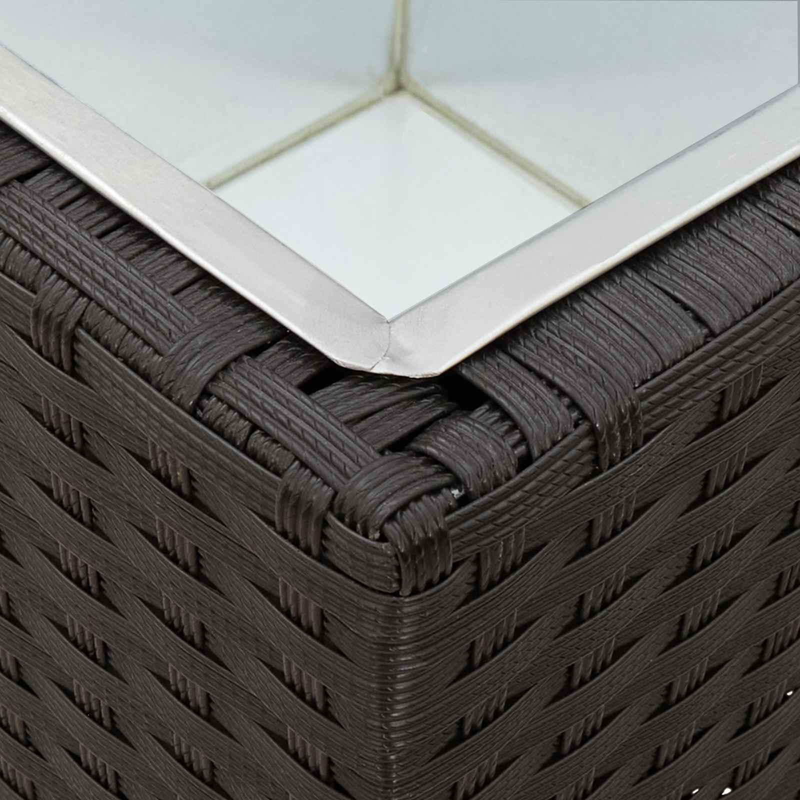 Set für Outdoor 3 Stk. Schwarz 30 x 30 x 80 cm Metall
