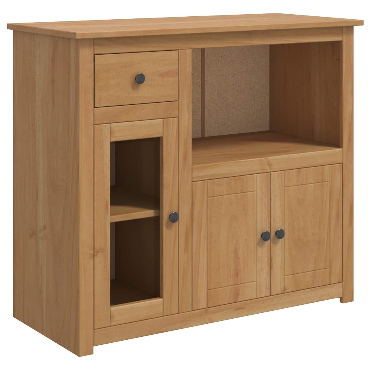 Mikrowellen-Sideboard PANAMA Honigwachs 99,5 x 44 x 86,5 cm