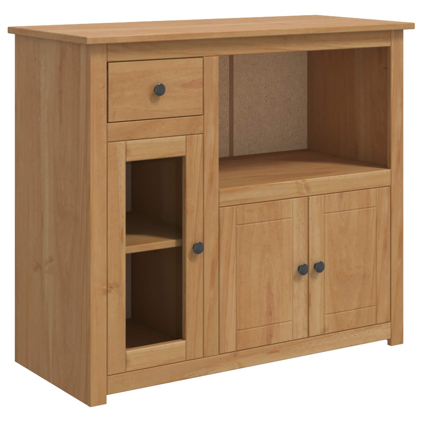 Mikrowellen-Sideboard PANAMA Honigwachs 99,5 x 44 x 86,5 cm