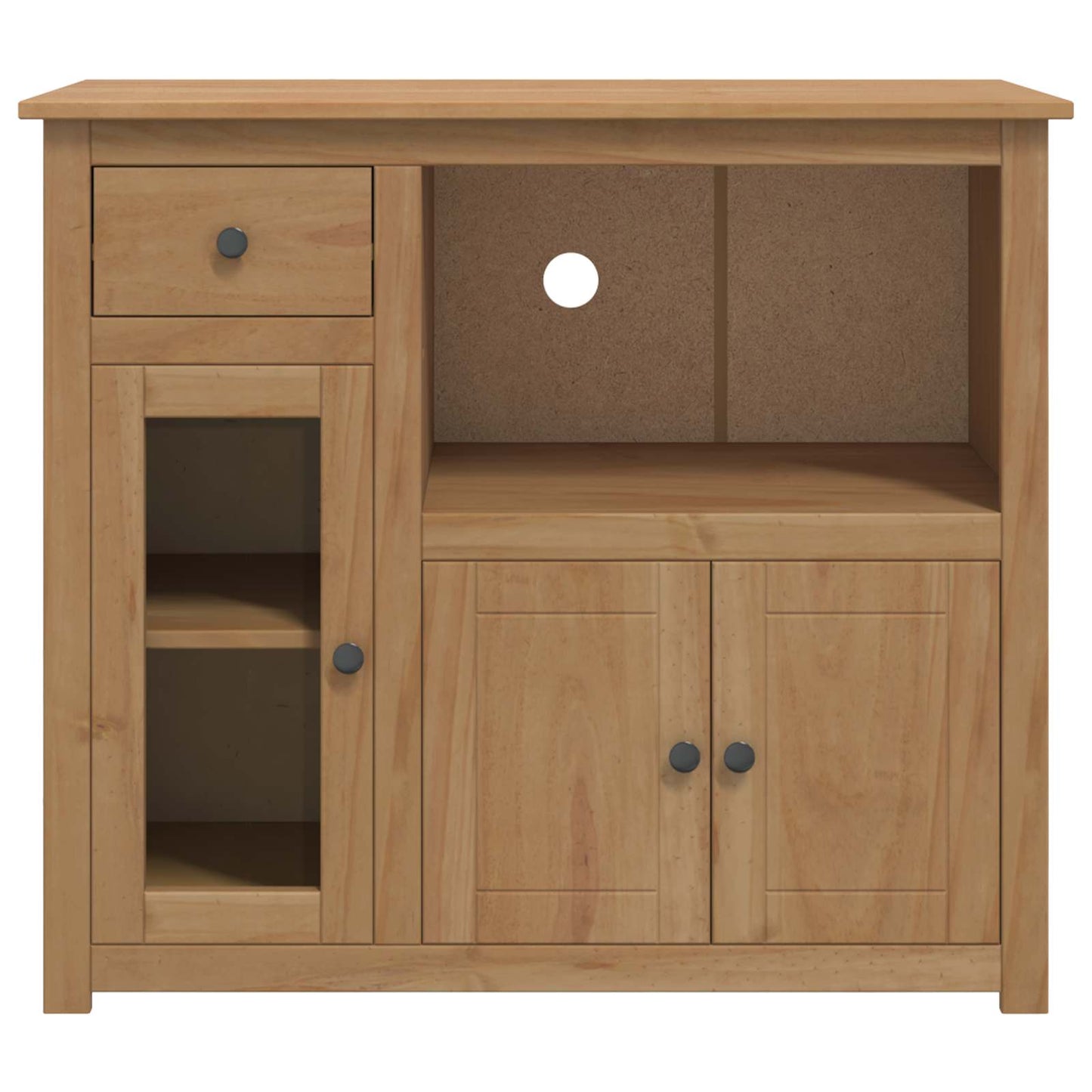 Mikrowellen-Sideboard PANAMA Honigwachs 99,5 x 44 x 86,5 cm