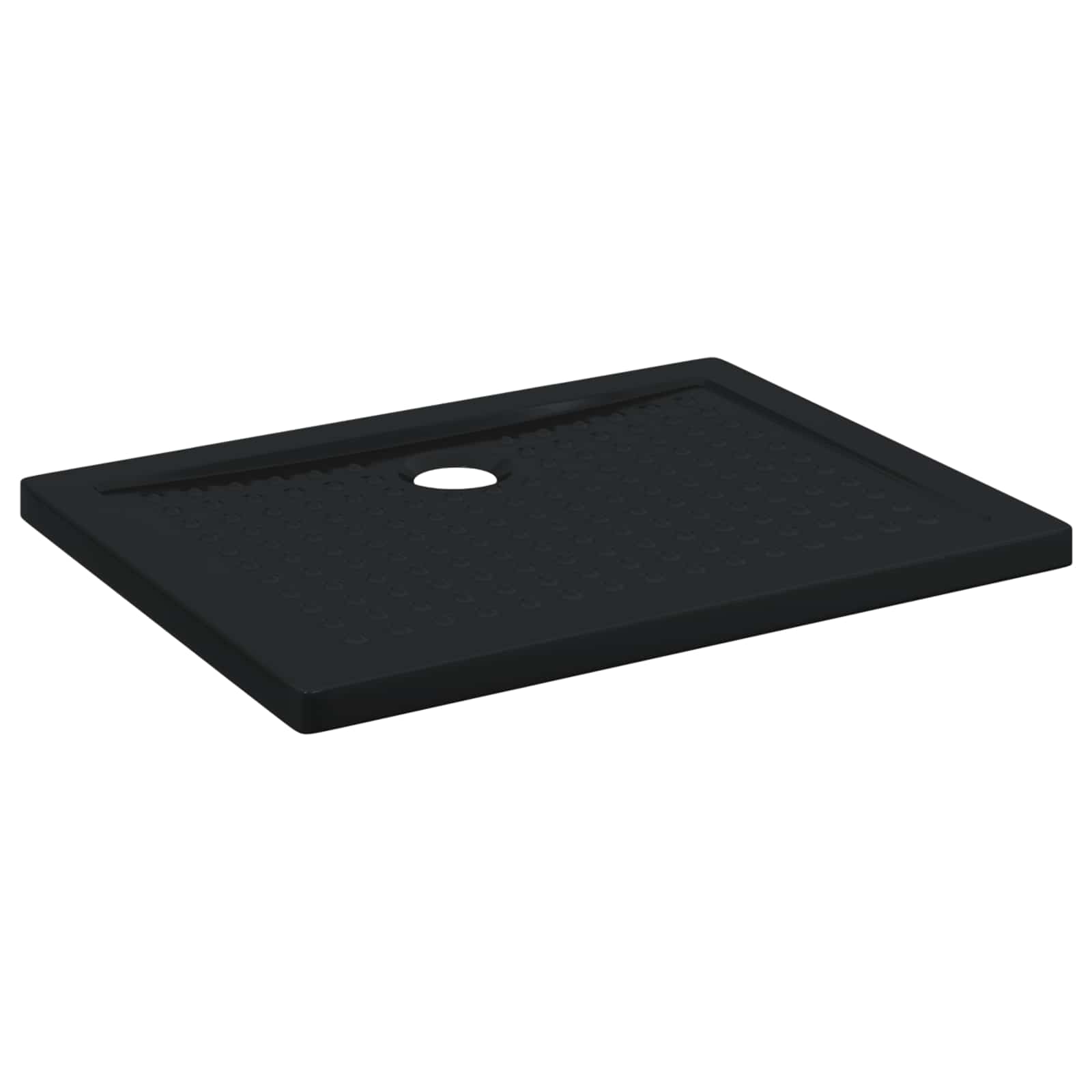Duschbodenablage mit Punkten 90 x 70 x 4 cm ABS Schwarz
