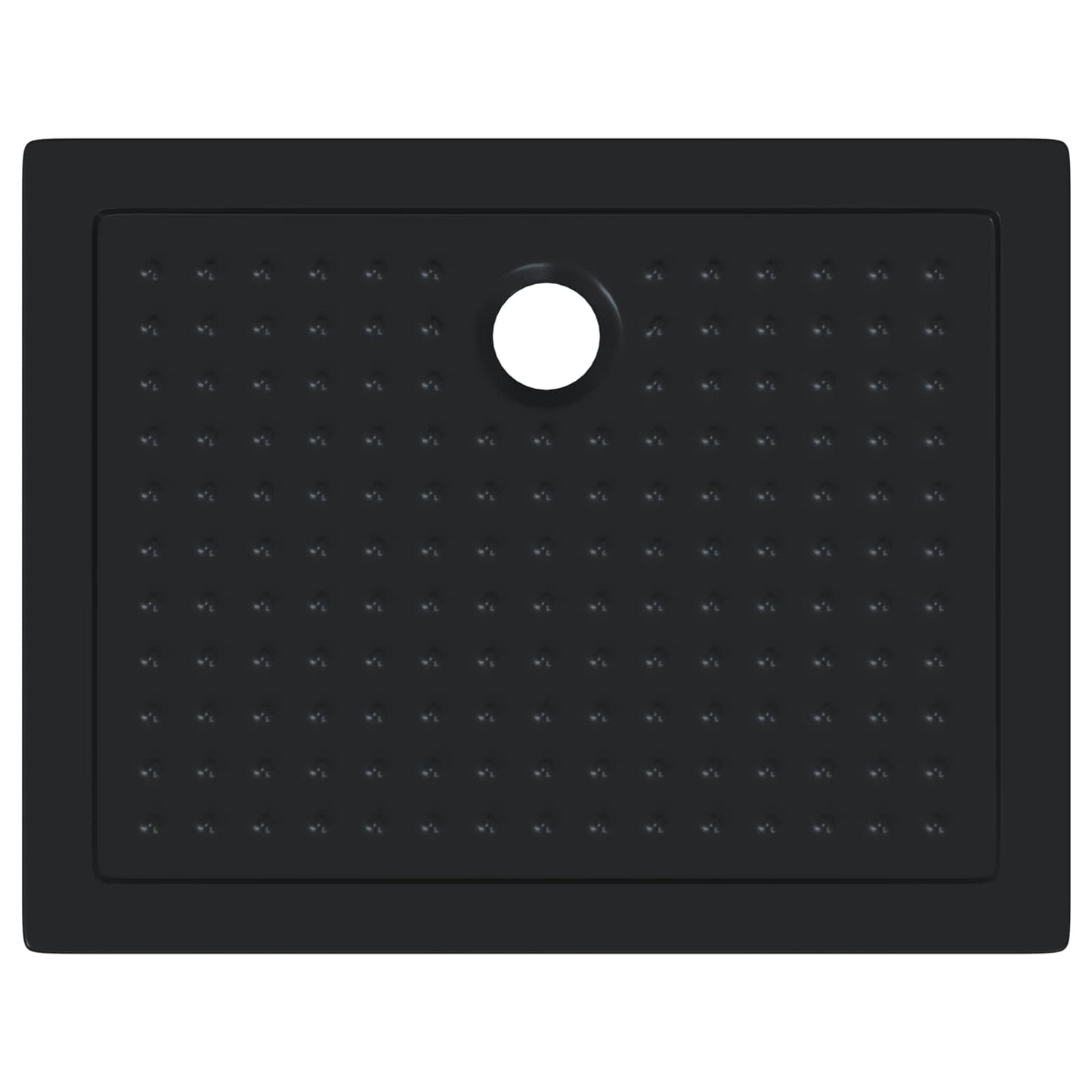 Duschbodenablage mit Punkten 90 x 70 x 4 cm ABS Schwarz
