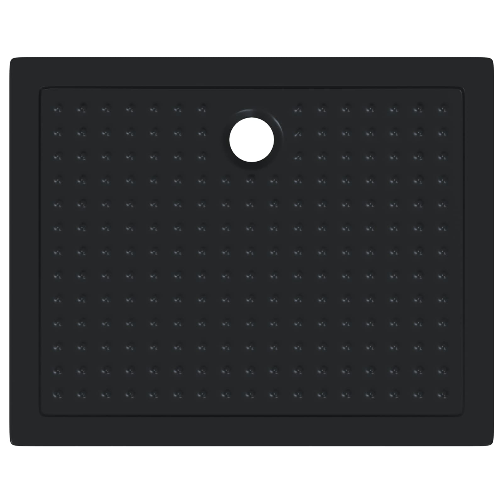 Duschbodenablage mit Punkten 100 x 80 x 4 cm ABS Schwarz