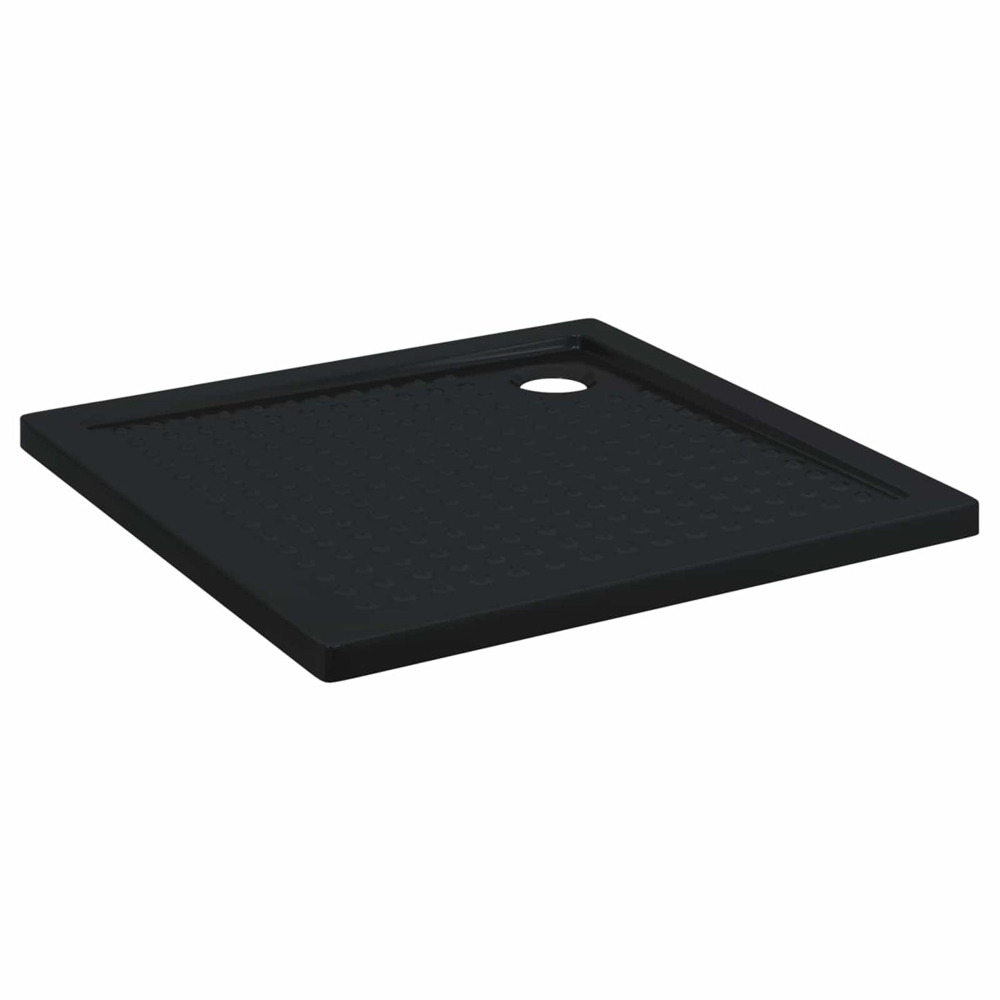 Duschbodenablage mit Punkten 90 x 90 x 4 cm ABS Schwarz