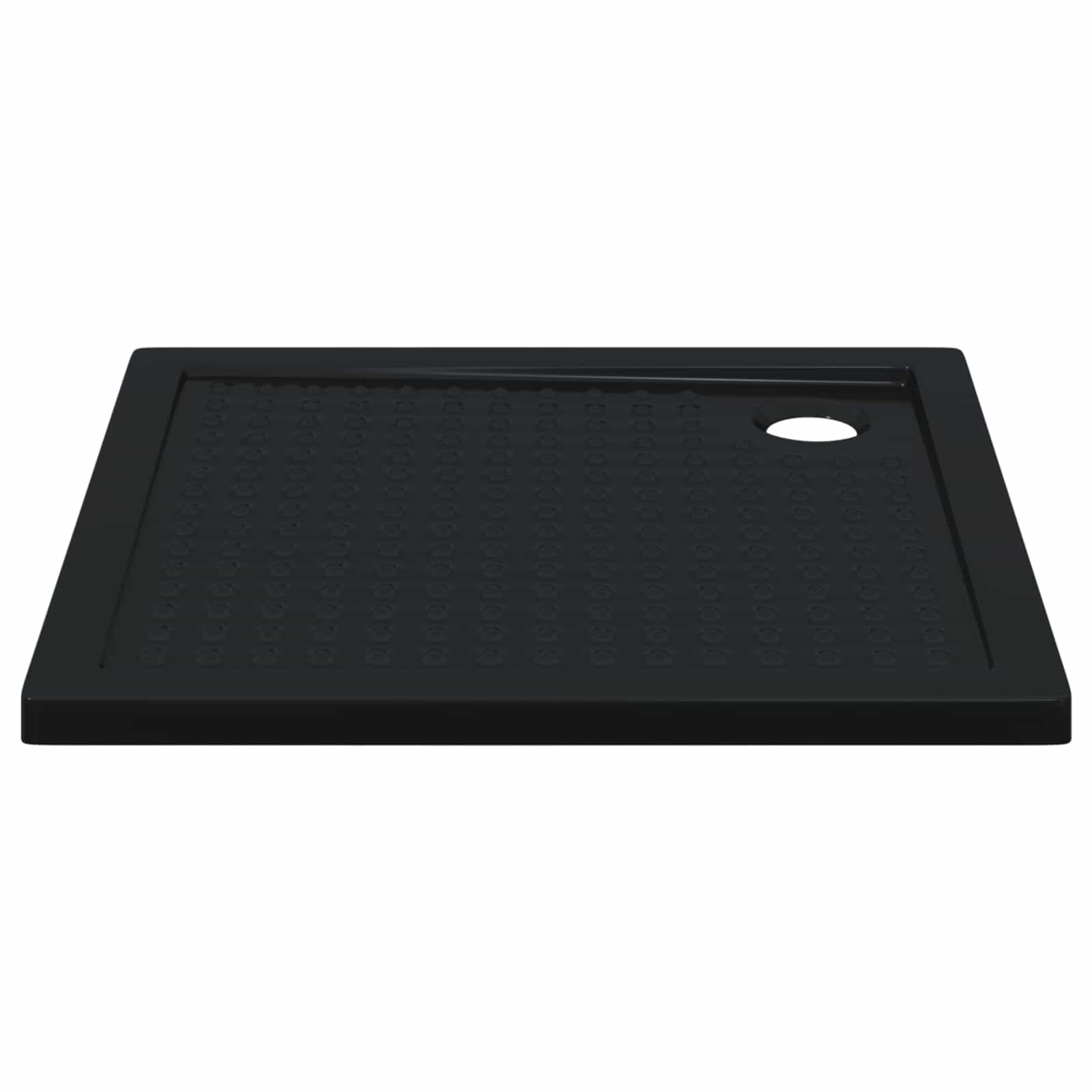 Duschbodenablage mit Punkten 90 x 90 x 4 cm ABS Schwarz