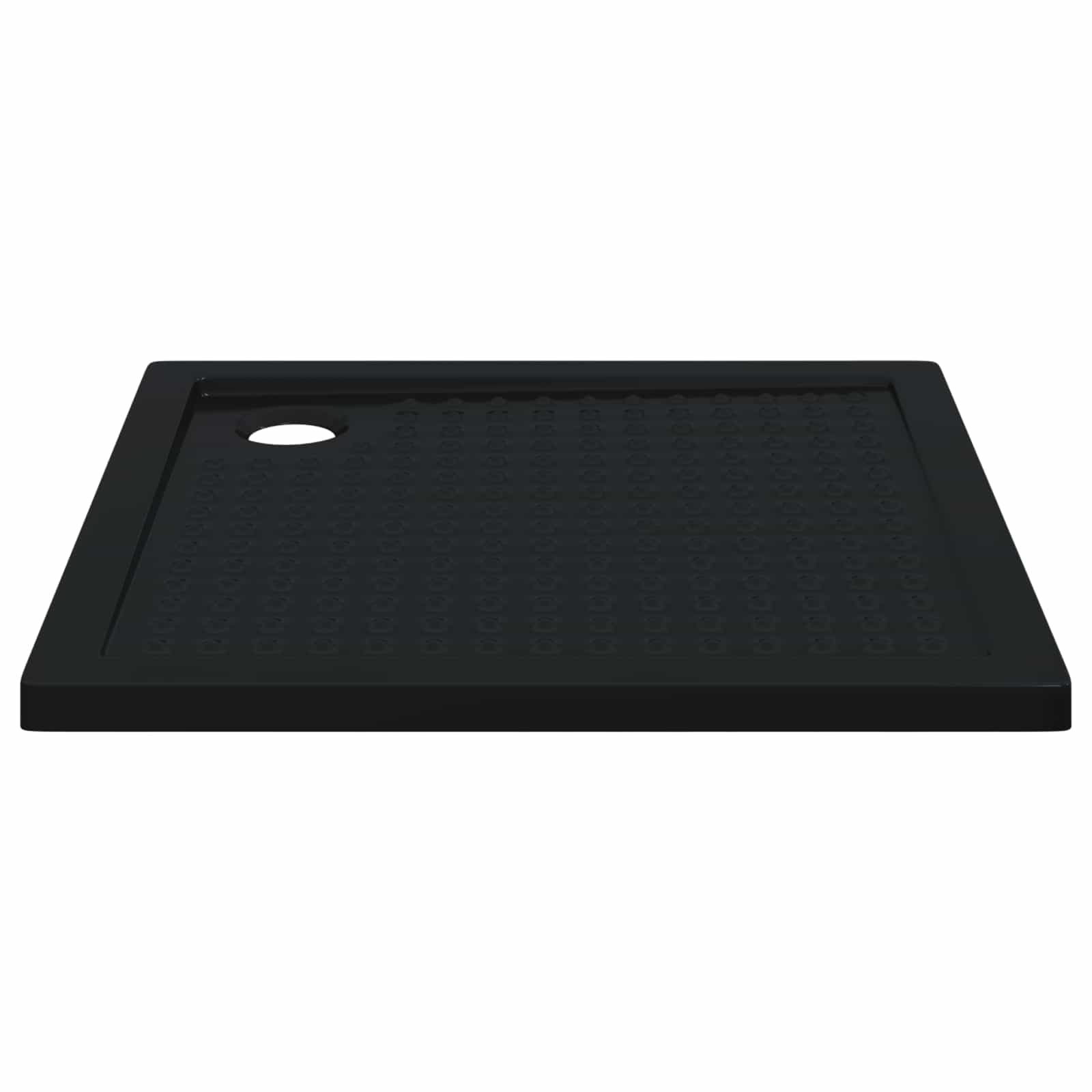 Duschbodenablage mit Punkten 90 x 90 x 4 cm ABS Schwarz