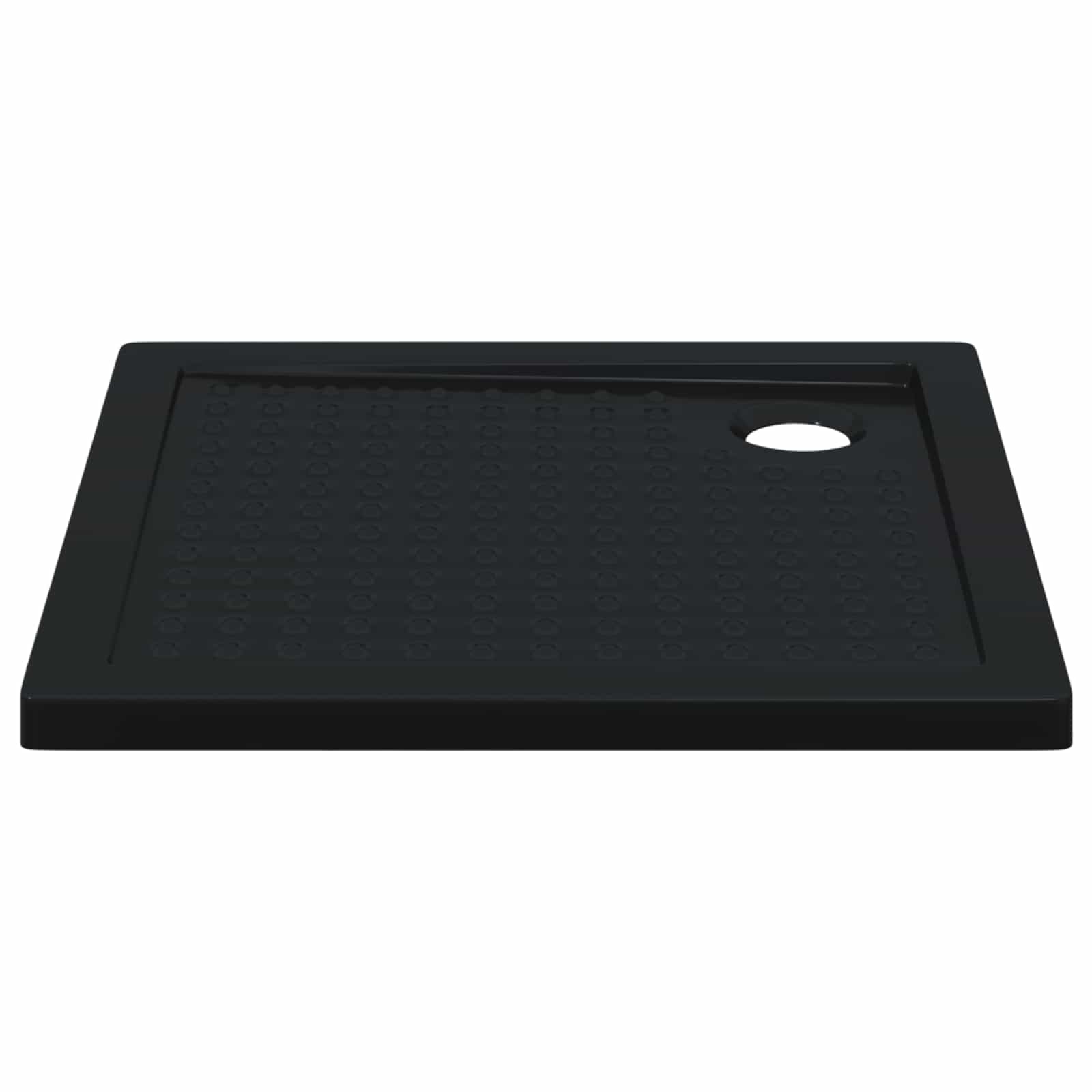 Duschbodenablage mit Punkten 80 x 80 x 4 cm ABS Schwarz