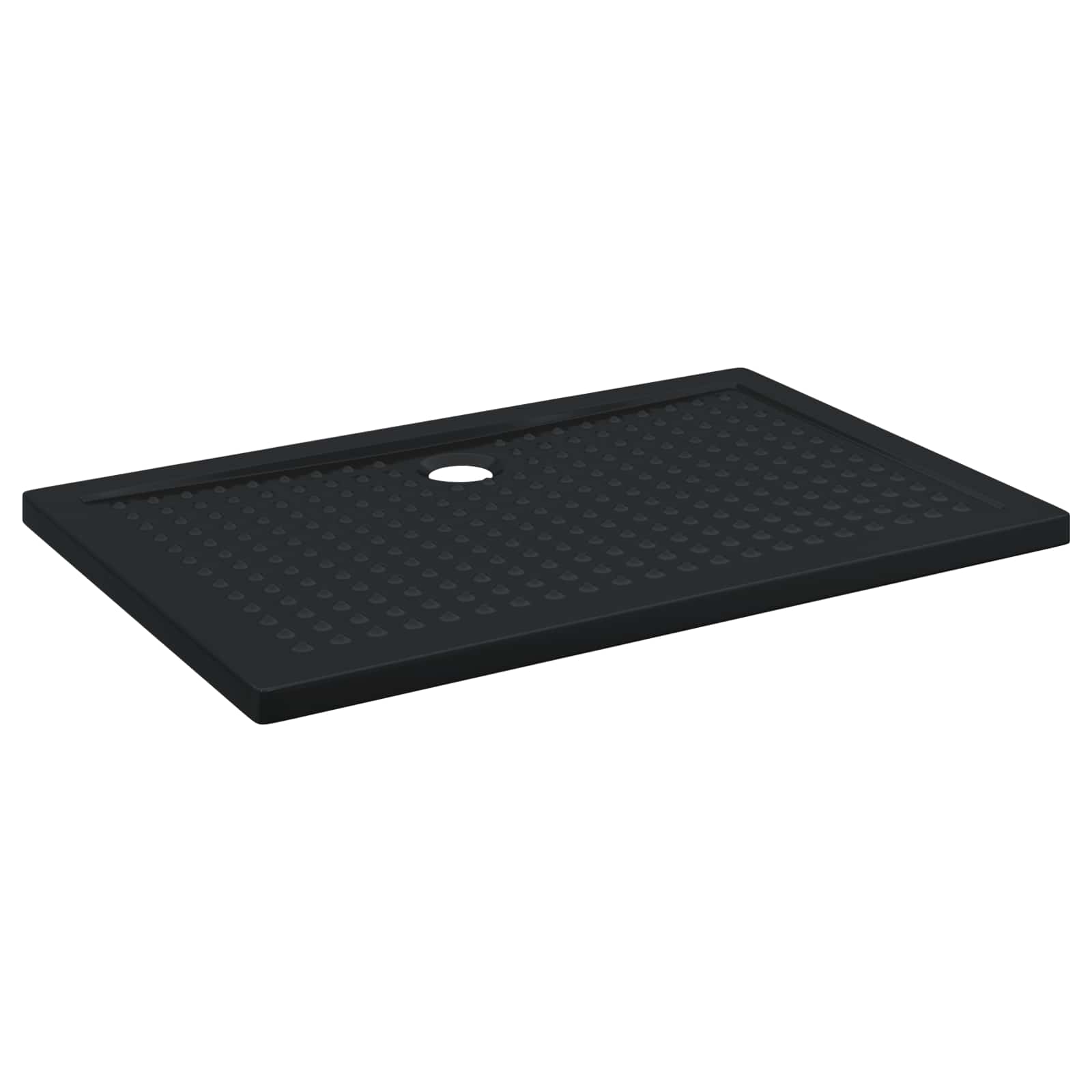 Duschbodenablage mit Punkten 120 x 80 x 4 cm ABS Schwarz