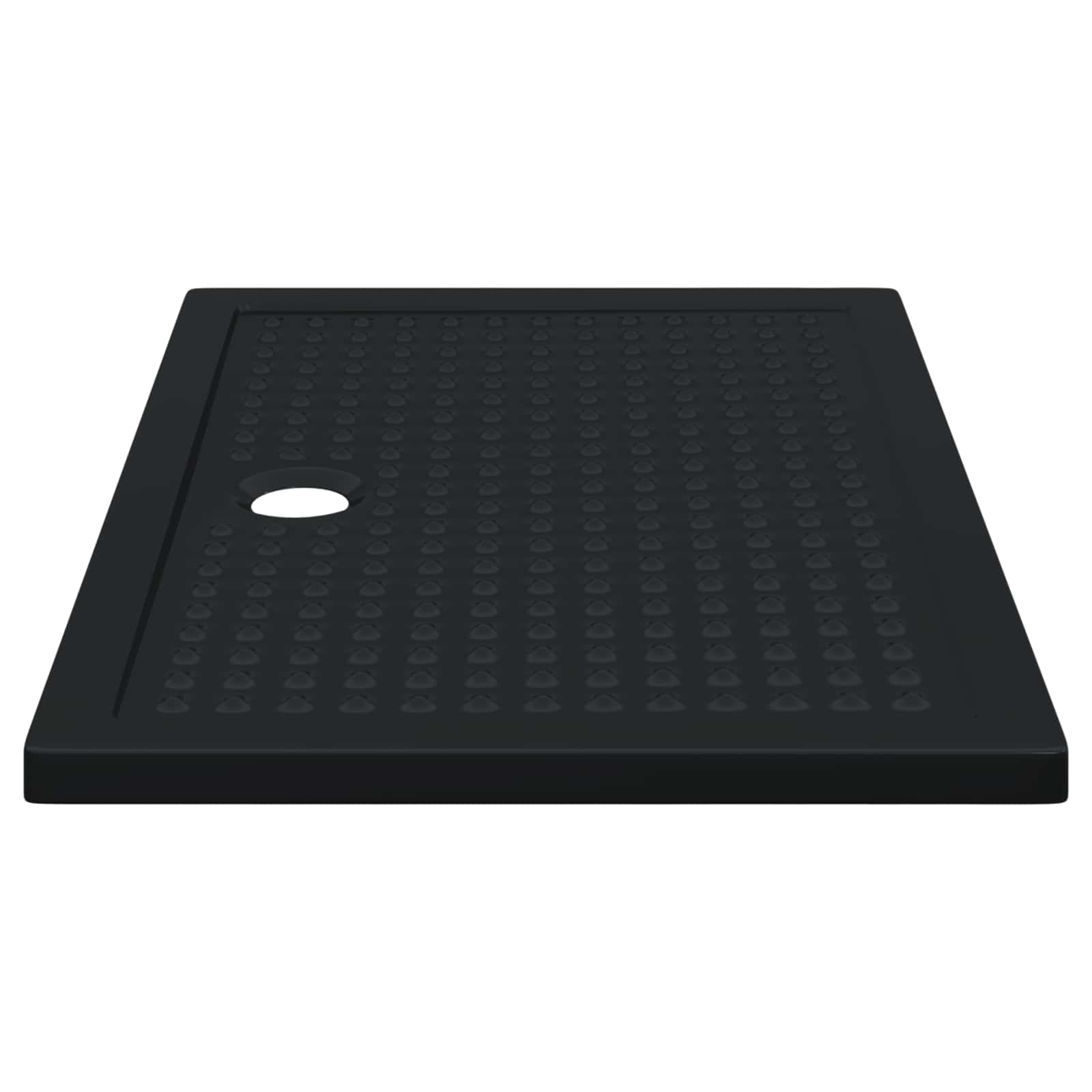 Duschbodenablage mit Punkten 120 x 80 x 4 cm ABS Schwarz