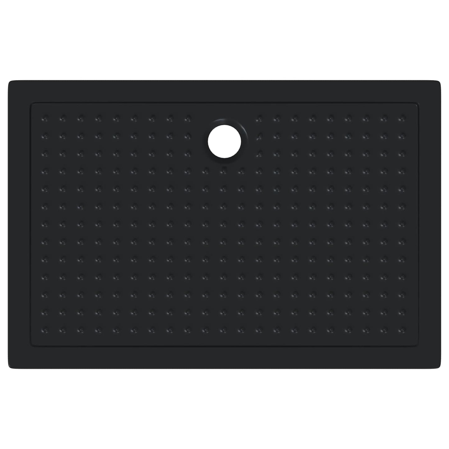 Duschbodenablage mit Punkten 120 x 80 x 4 cm ABS Schwarz