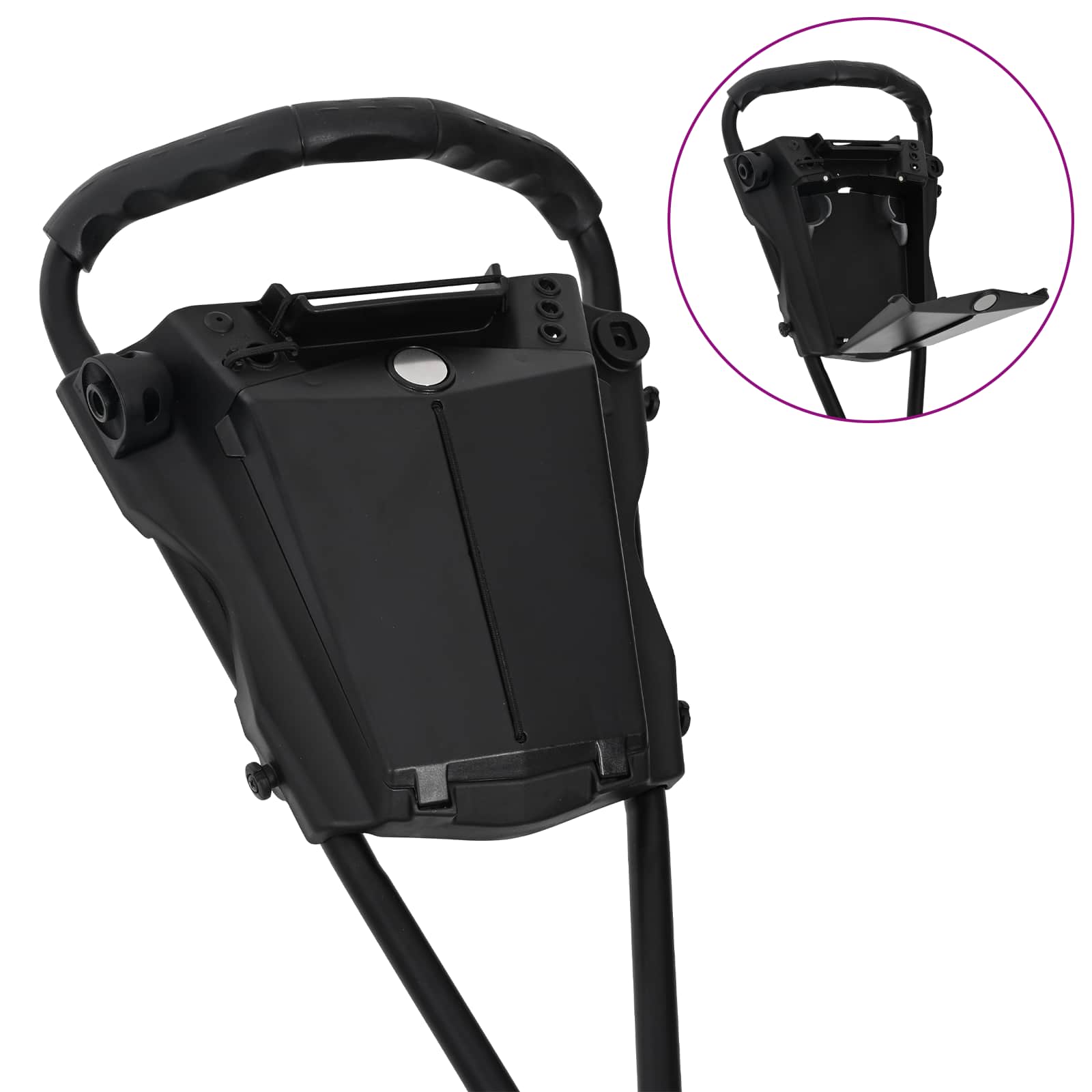 Golf-Dolly Schwarz Eisen Klappbar