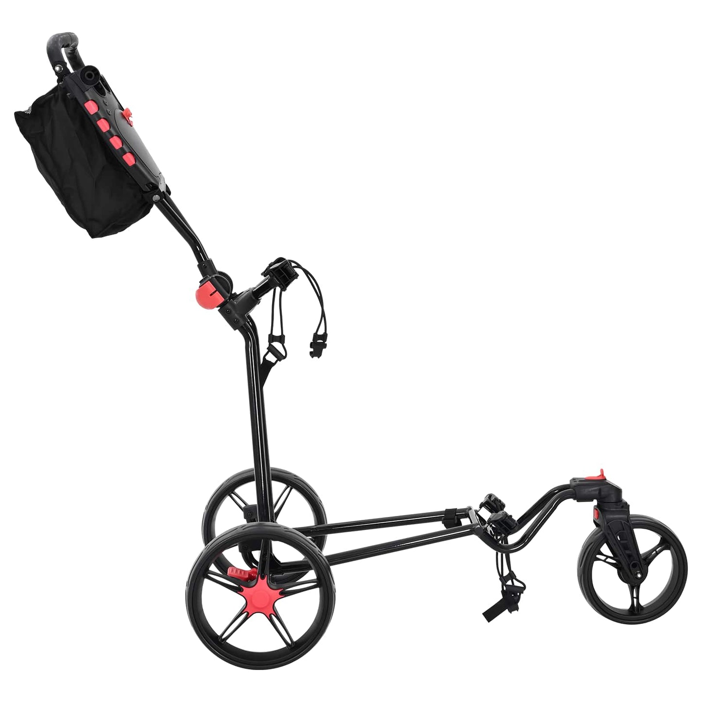 Golf-Dolly Schwarz Eisen Klappbar