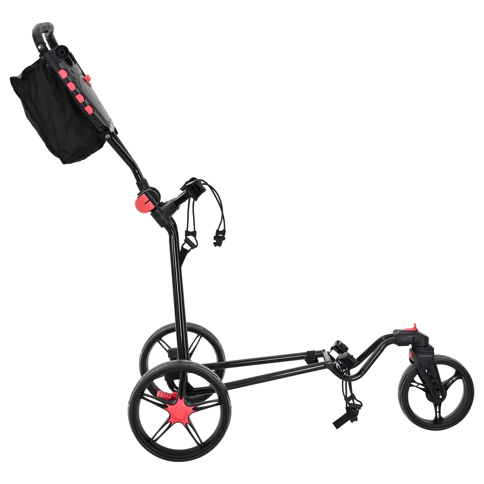 Golf-Dolly Schwarz Eisen Klappbar